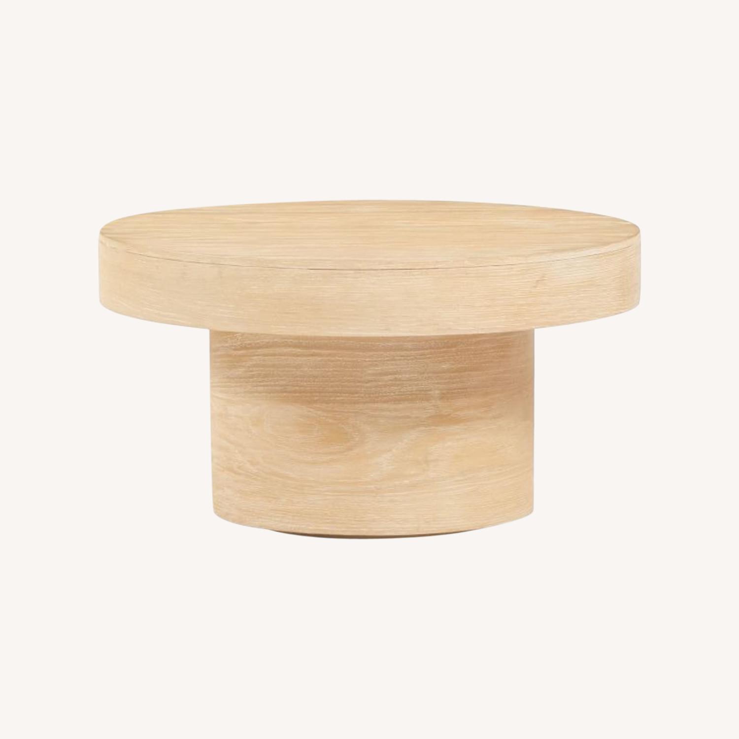 West Elm Volume Pedestal 30" Coffee Table AptDeco