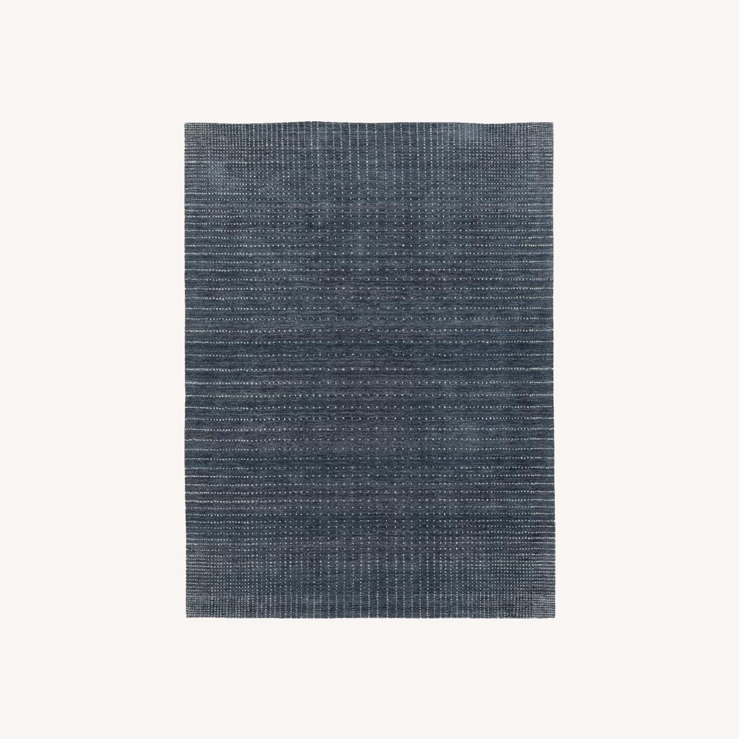 West Elm Graduated Dot Rug, 5x8, Navy AptDeco