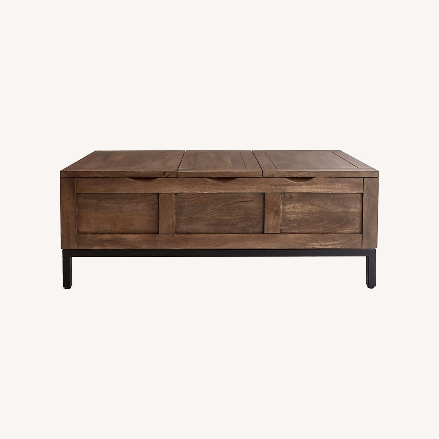 Crate and Barrel Tucker Trunk Coffee Table AptDeco