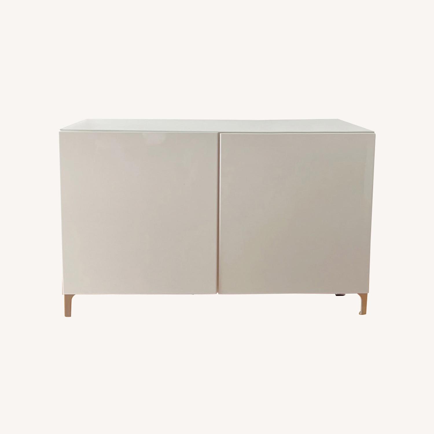 IKEA Besta Storage Unit w/Glass Top AptDeco