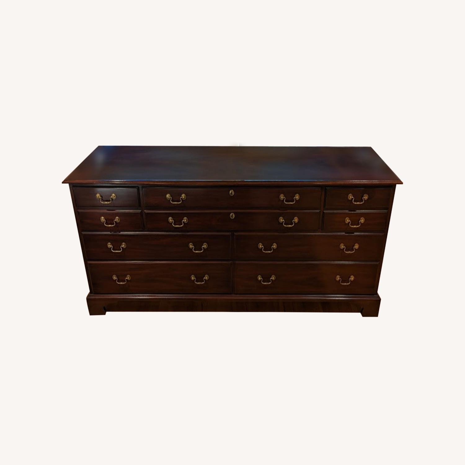 Henkel Harris Mahogany Triple Dresser AptDeco