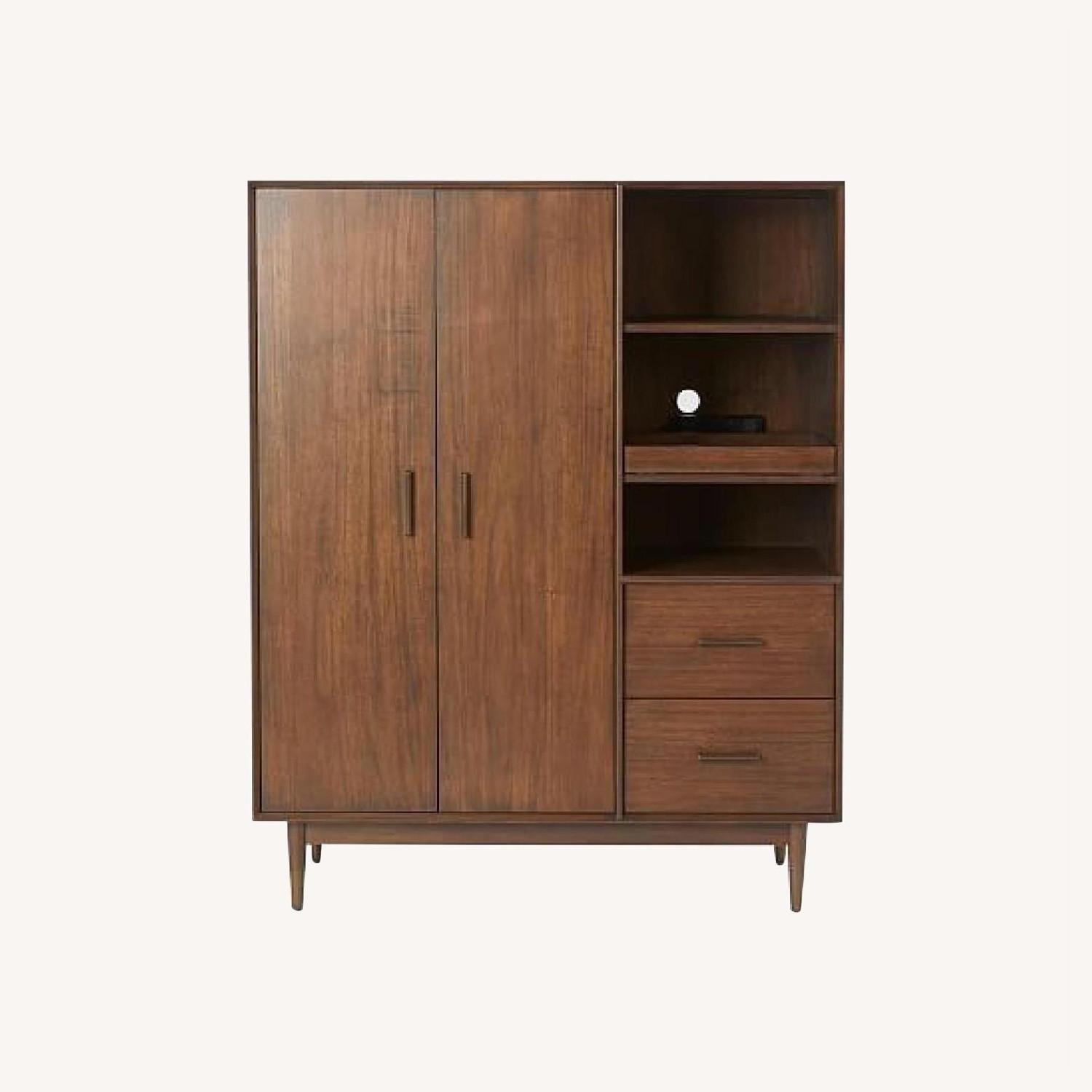 West Elm Mid Century Armoire Wardrobe AptDeco