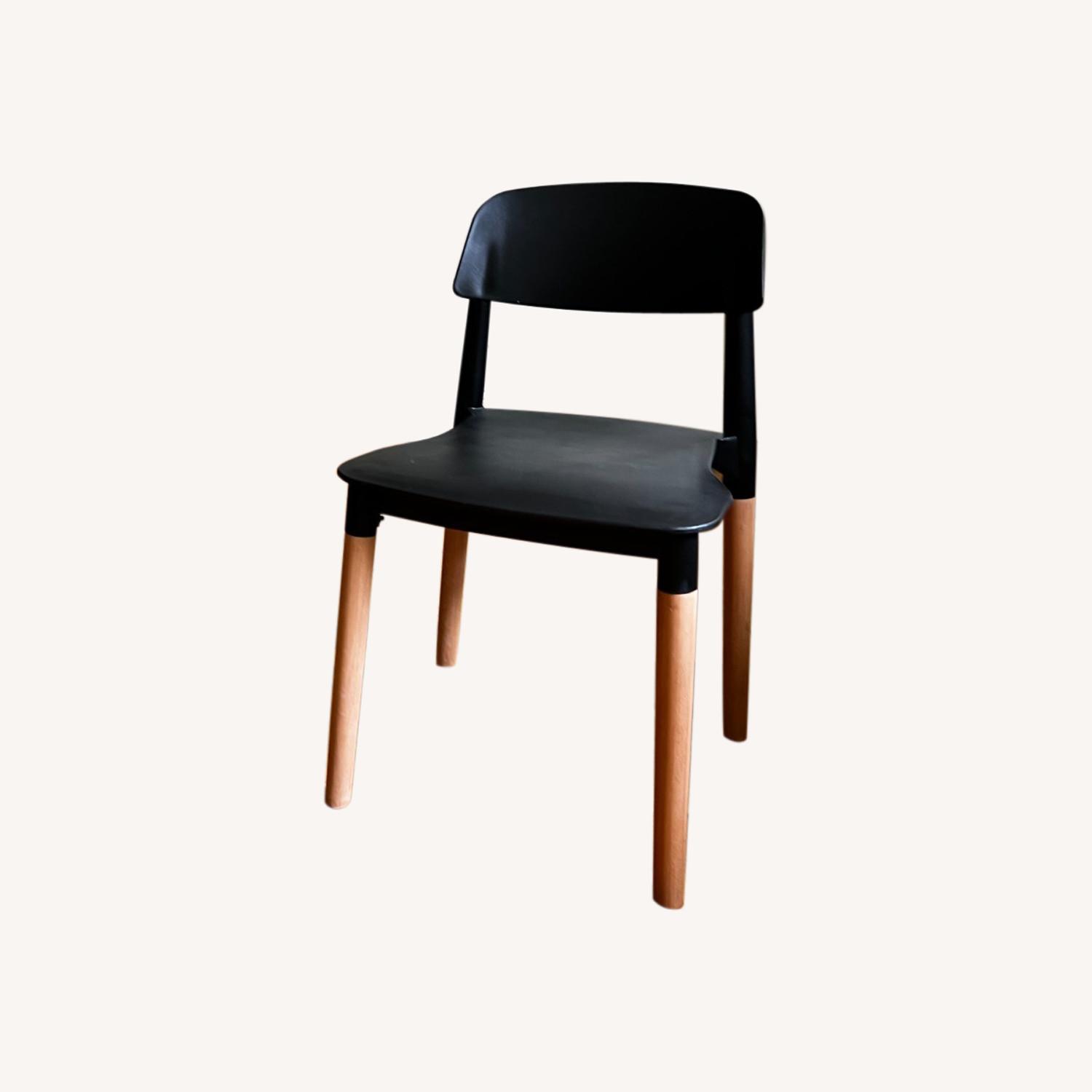AllModern Black & Natural Dining Chair Set of 2