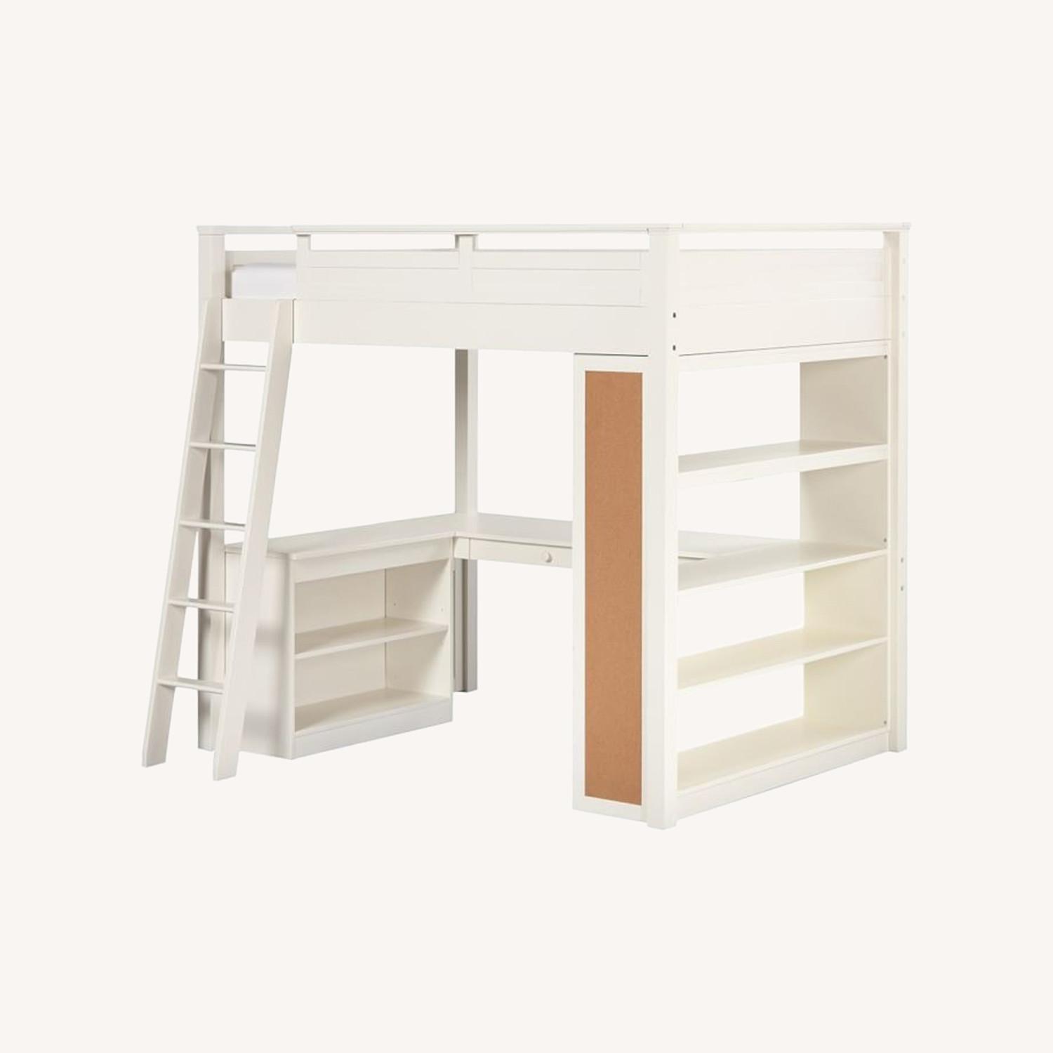 Pottery Barn Teen Sleep + Study Loft Bed AptDeco
