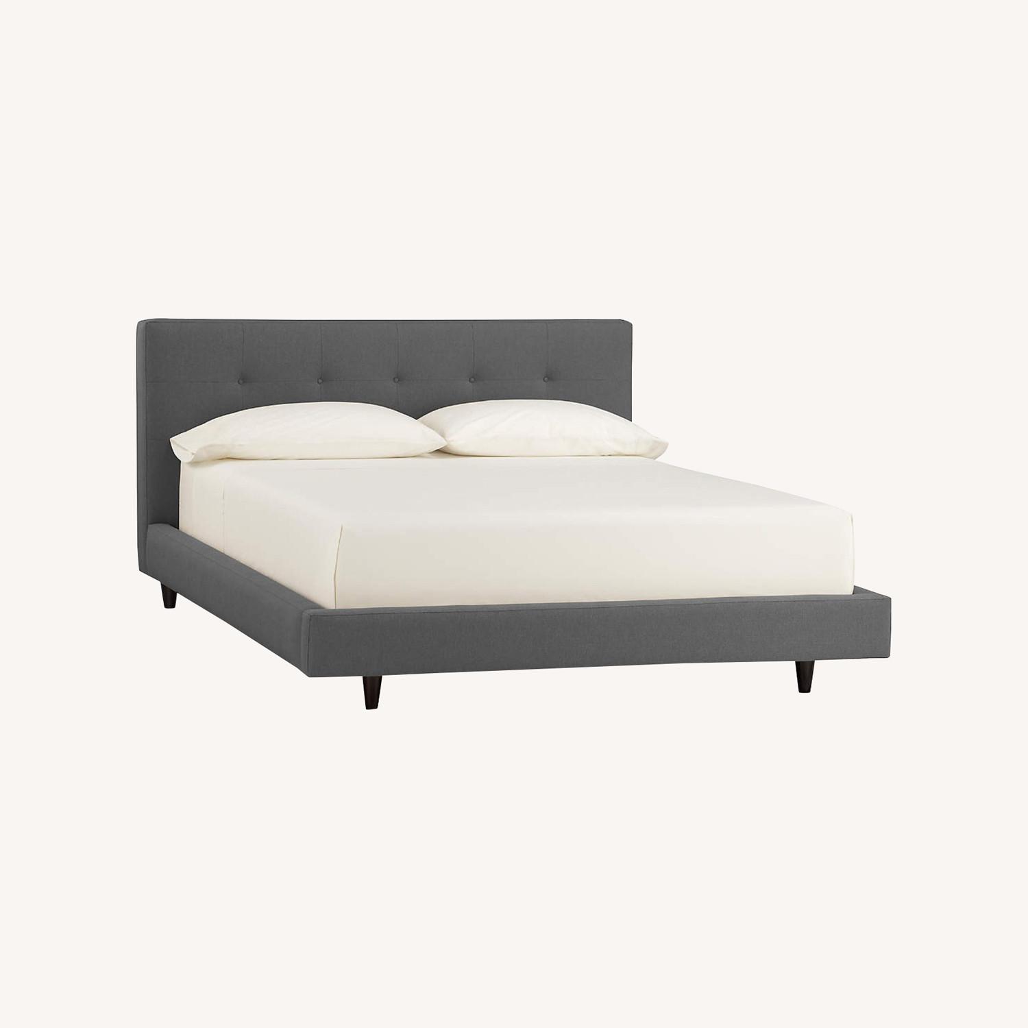 Crate & Barrel Upholstered Queen Bed AptDeco