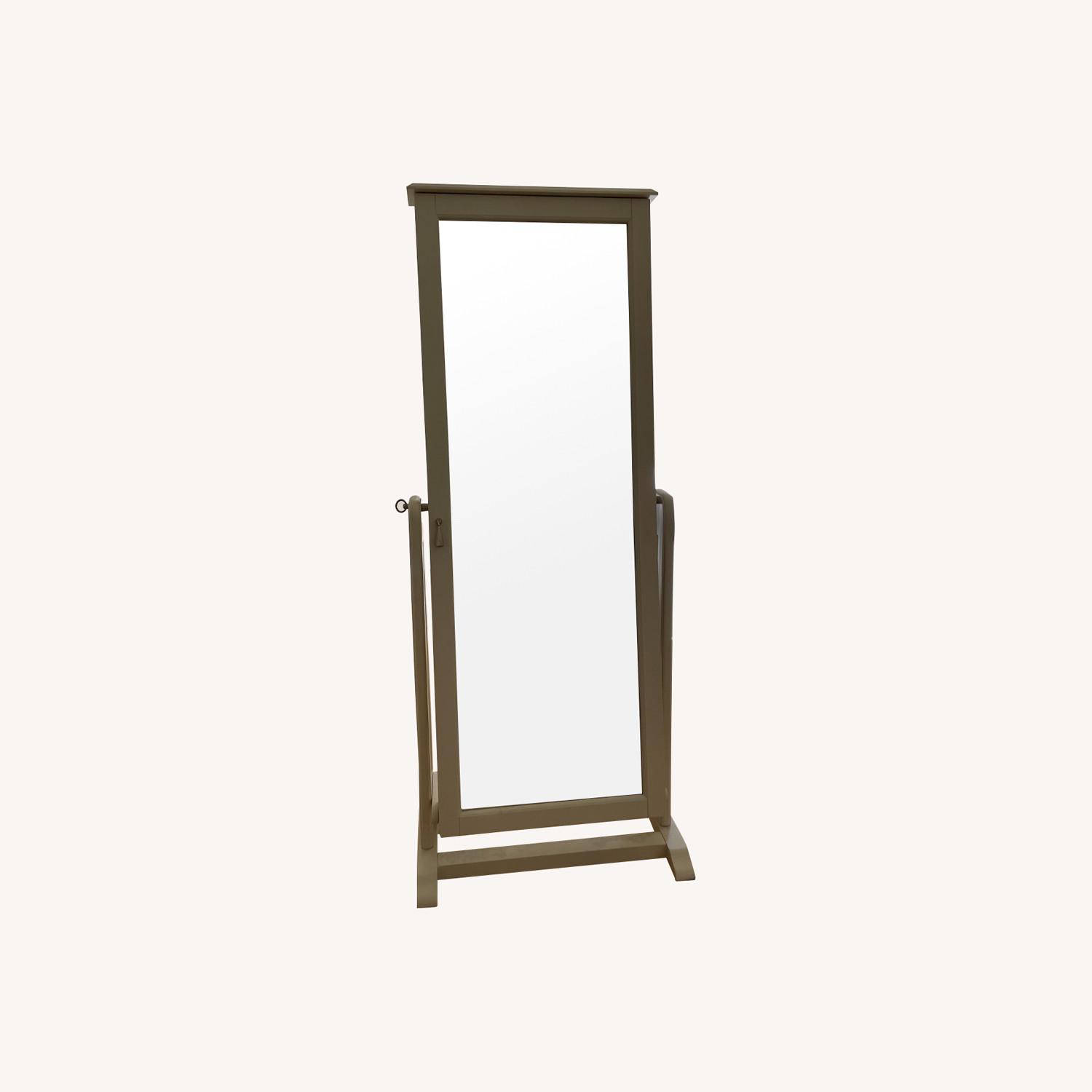 Raymour & Flanigan Josie Cheval Mirror w/ Jewelry Storage AptDeco