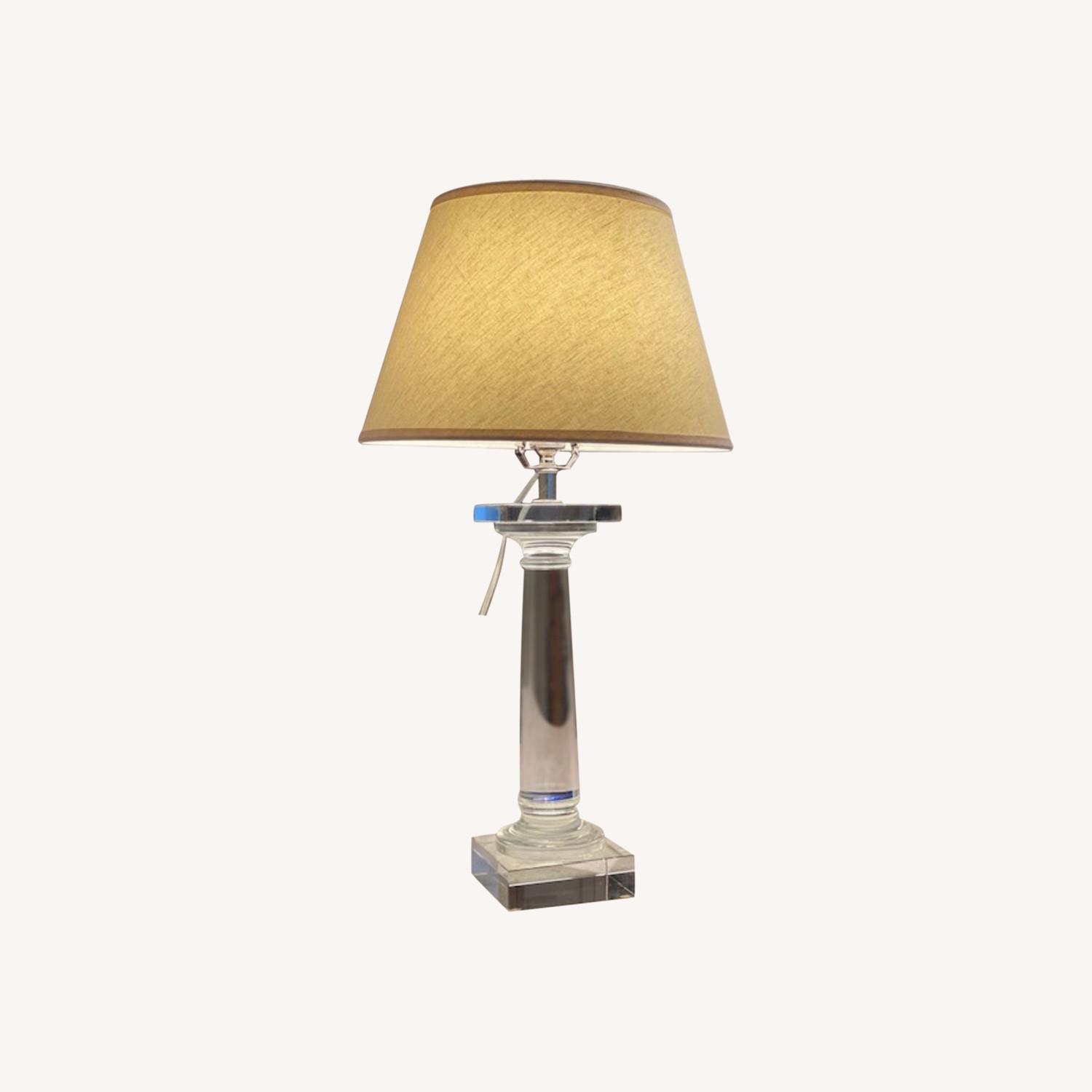 Restoration Hardware Crystal Lamp & Shade - image-0