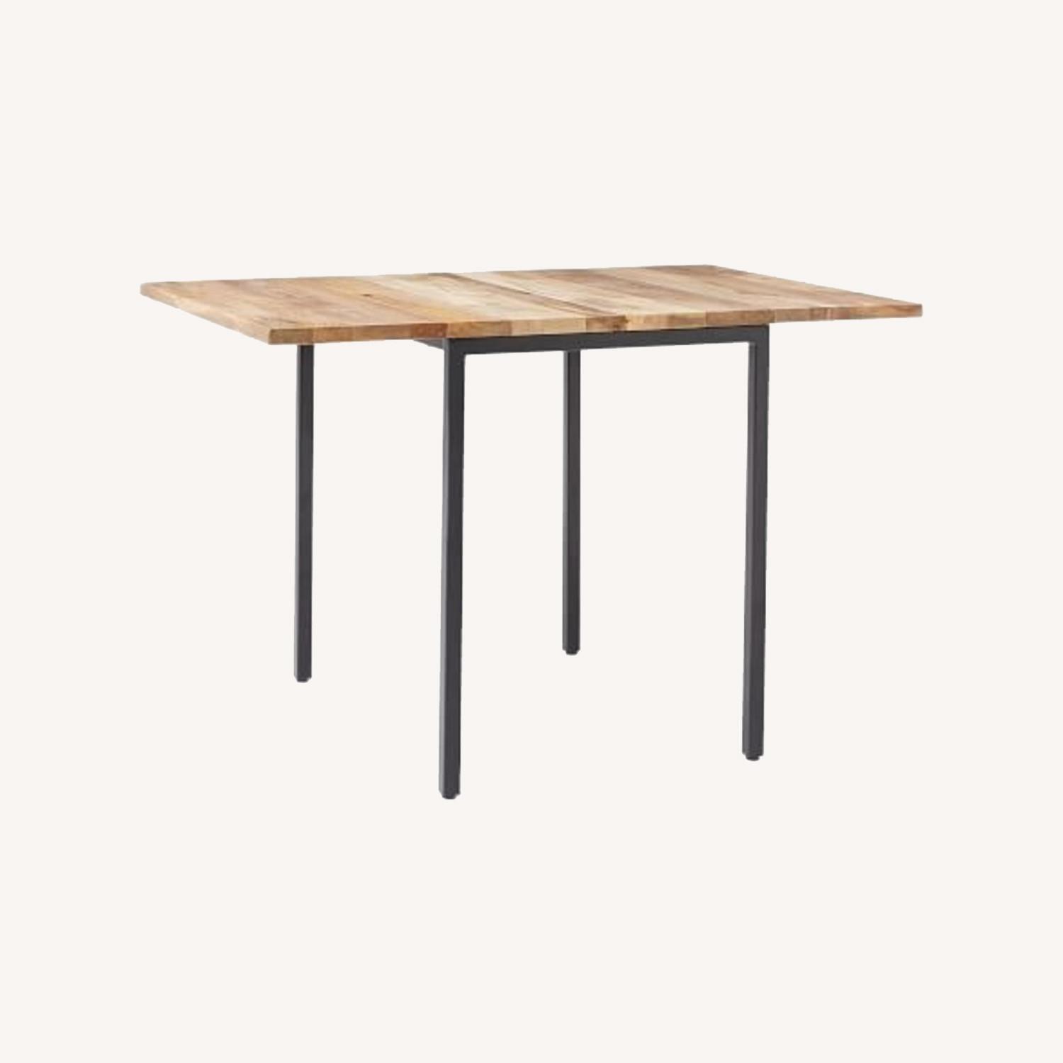 Box Frame Drop Leaf Expandable Table - image-0