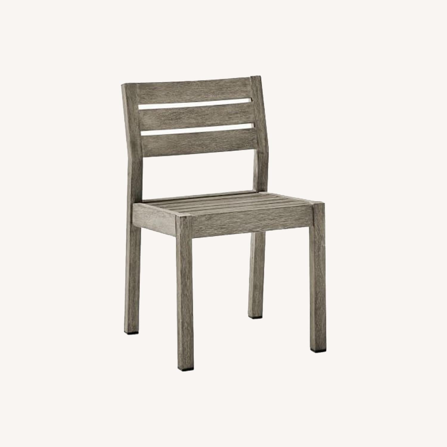 West Elm Portside Dining Chair Weathered Gray AptDeco