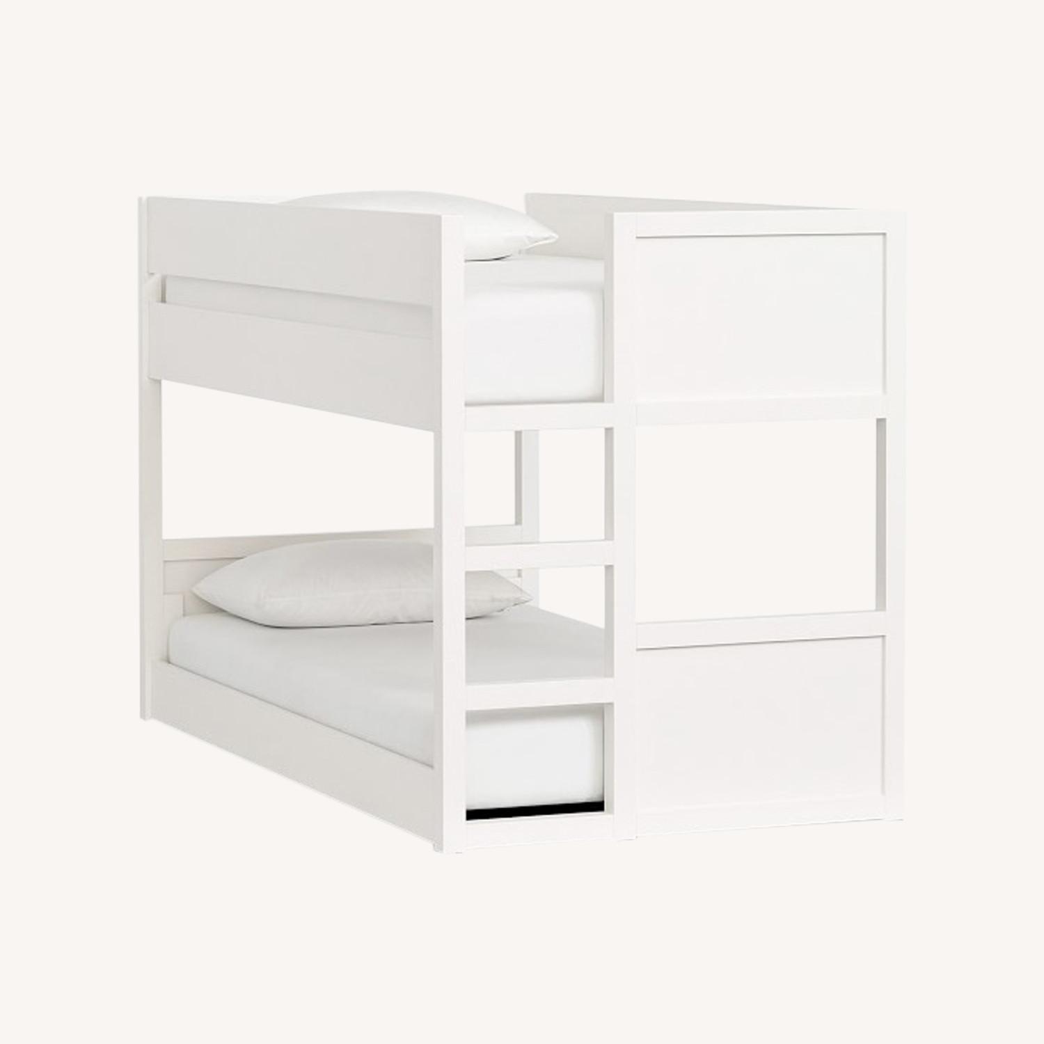 Pottery Barn Camden Low Bunk Bed, Light Gray AptDeco