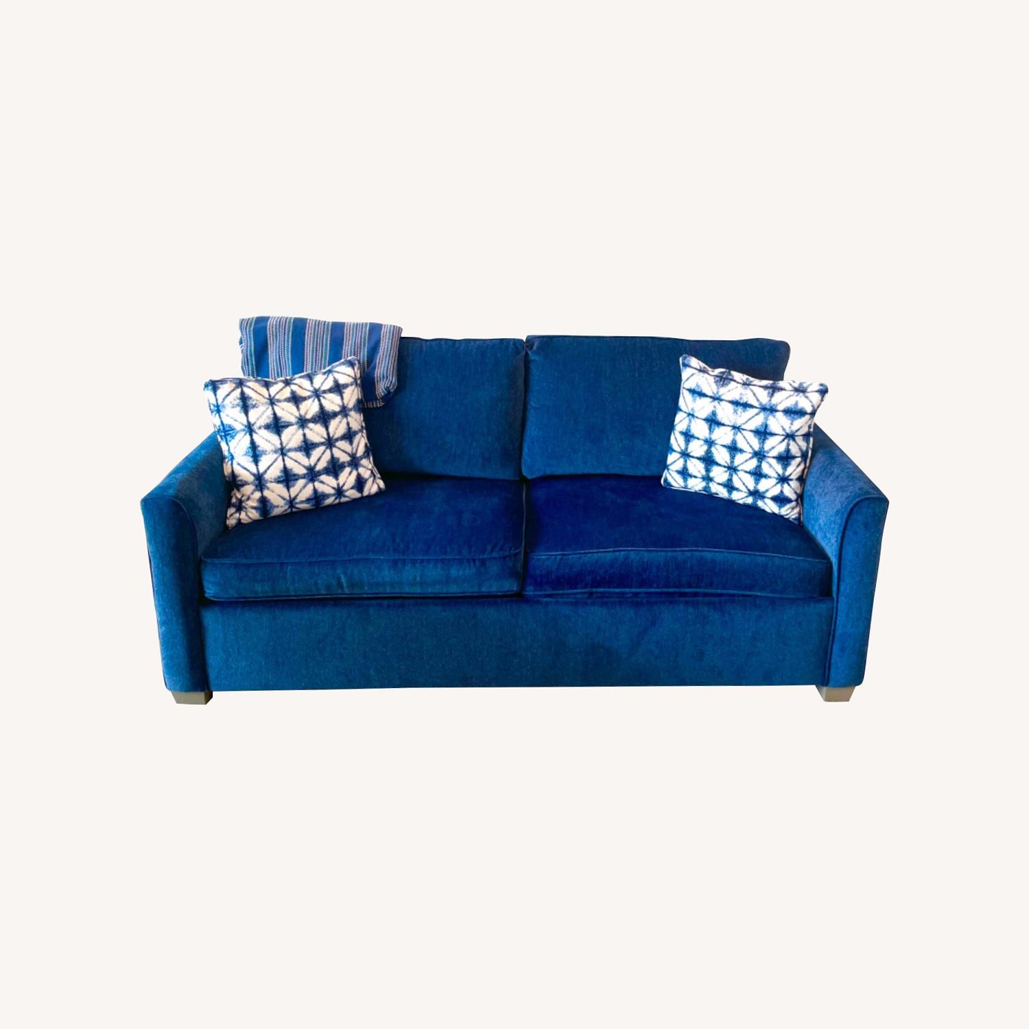 Blue Queen Sleeper Sofa - image-0