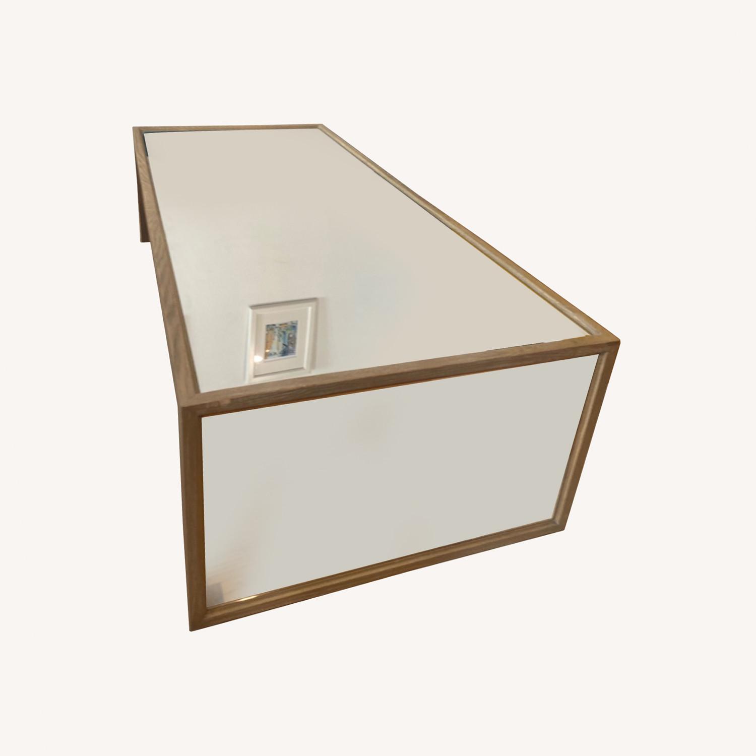 Reclaimed Wood and Mirrored Coffee Table - image-0