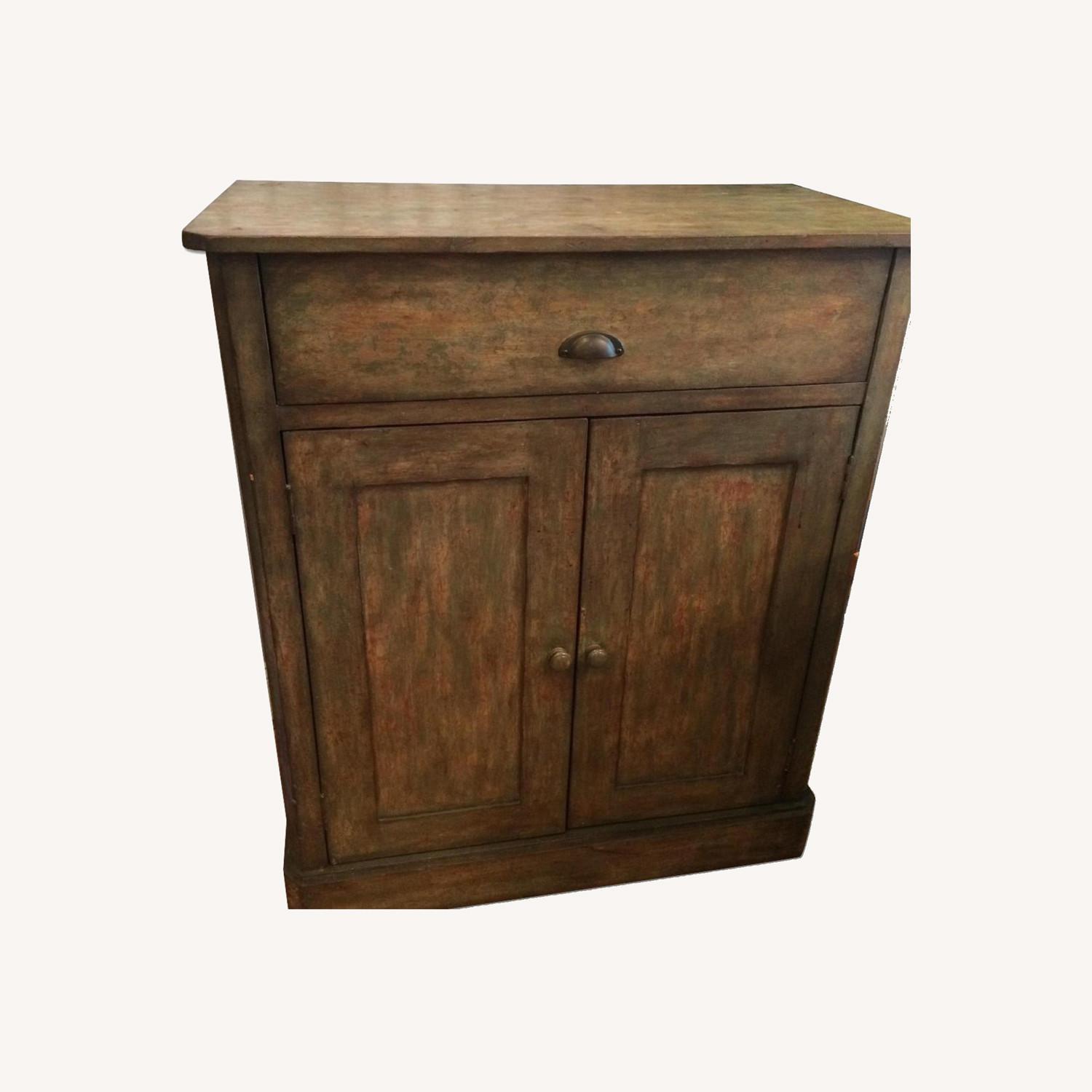 Pottery Barn Distressed Cabinet - image-0