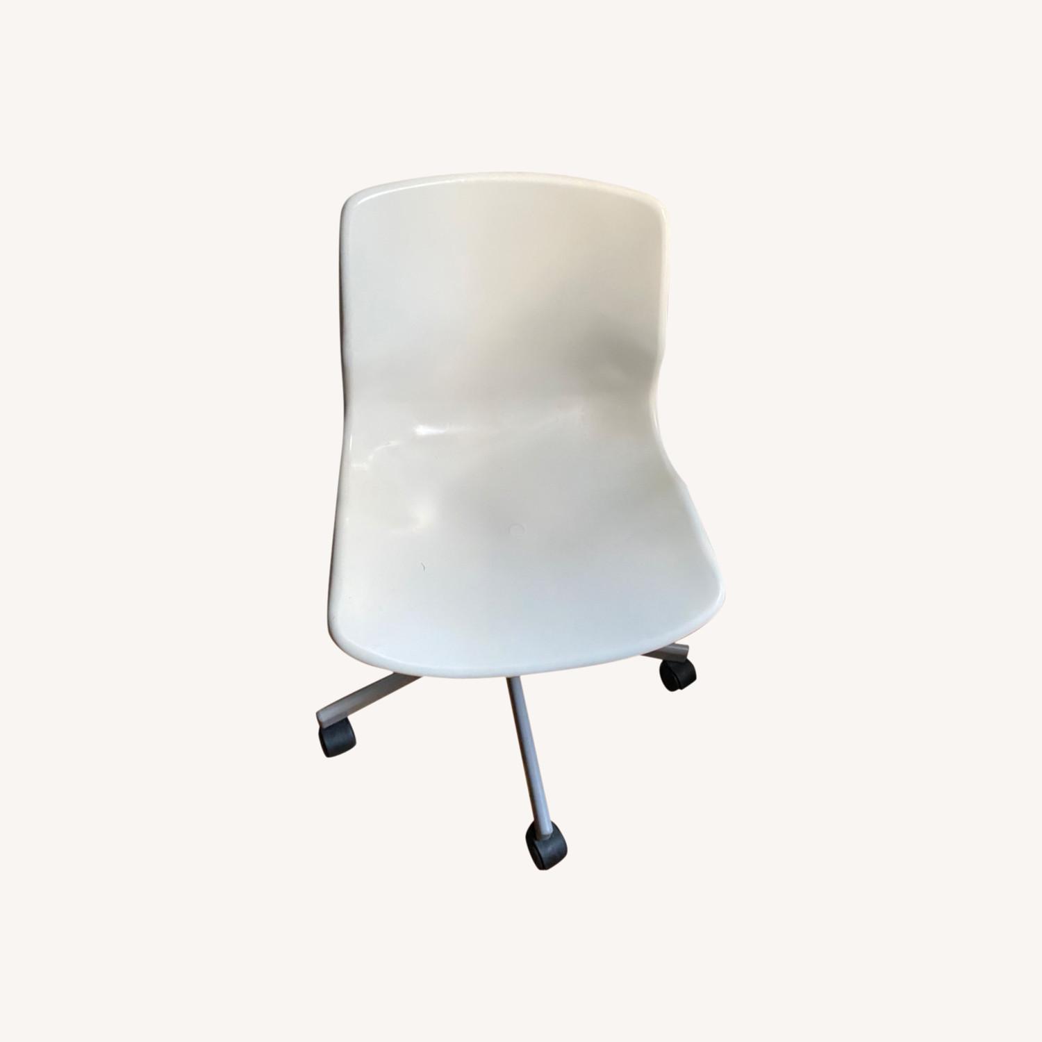 IKEA White Swivel Chair - image-0