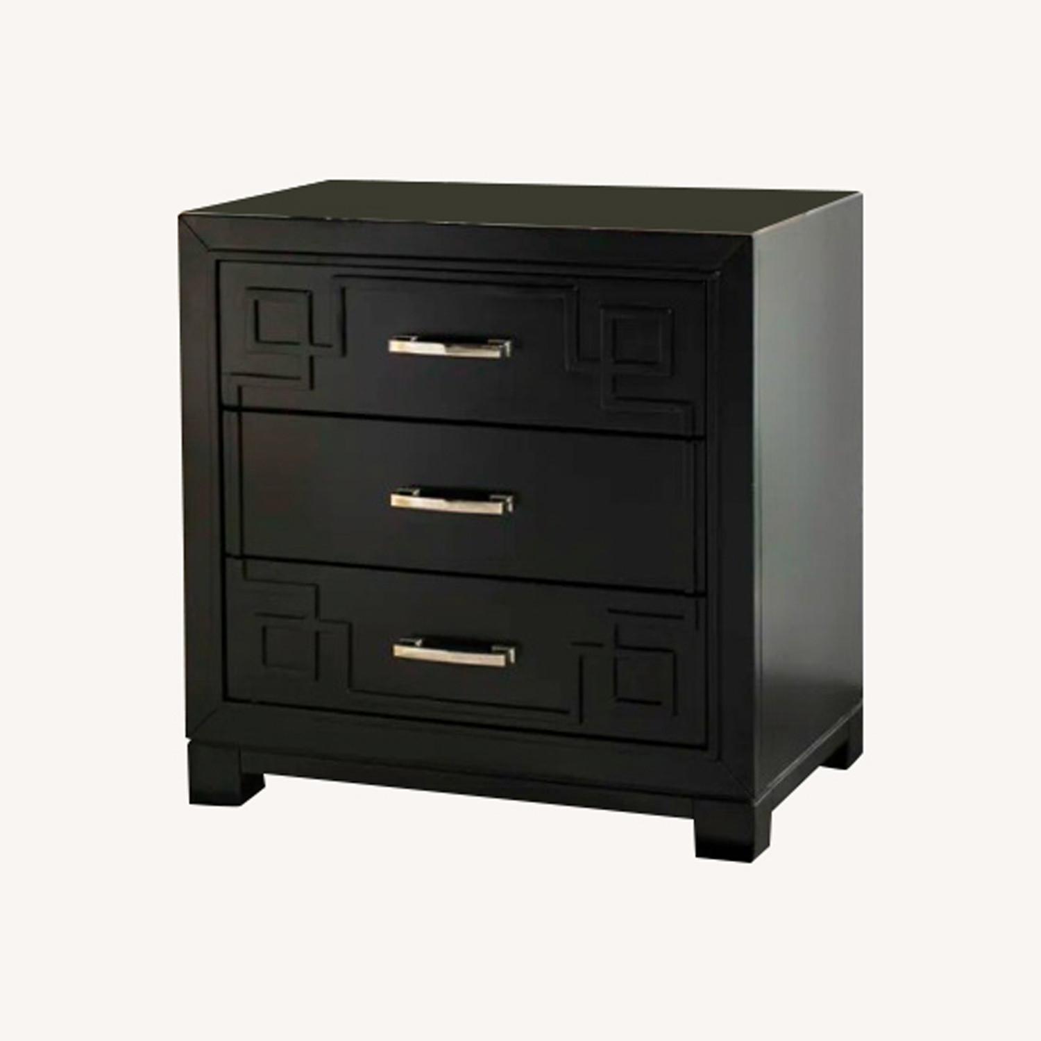 Wayfair Black Wood Night Stand - image-0