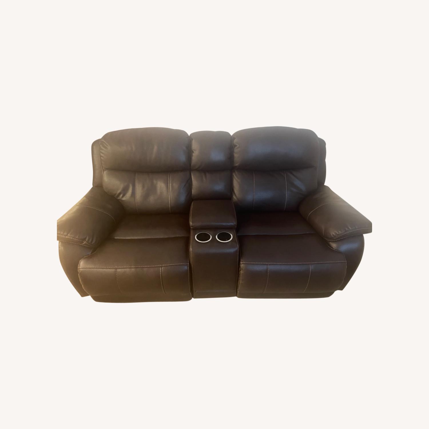 Leather Furniture South 2 Seater Recliner Sofa AptDeco