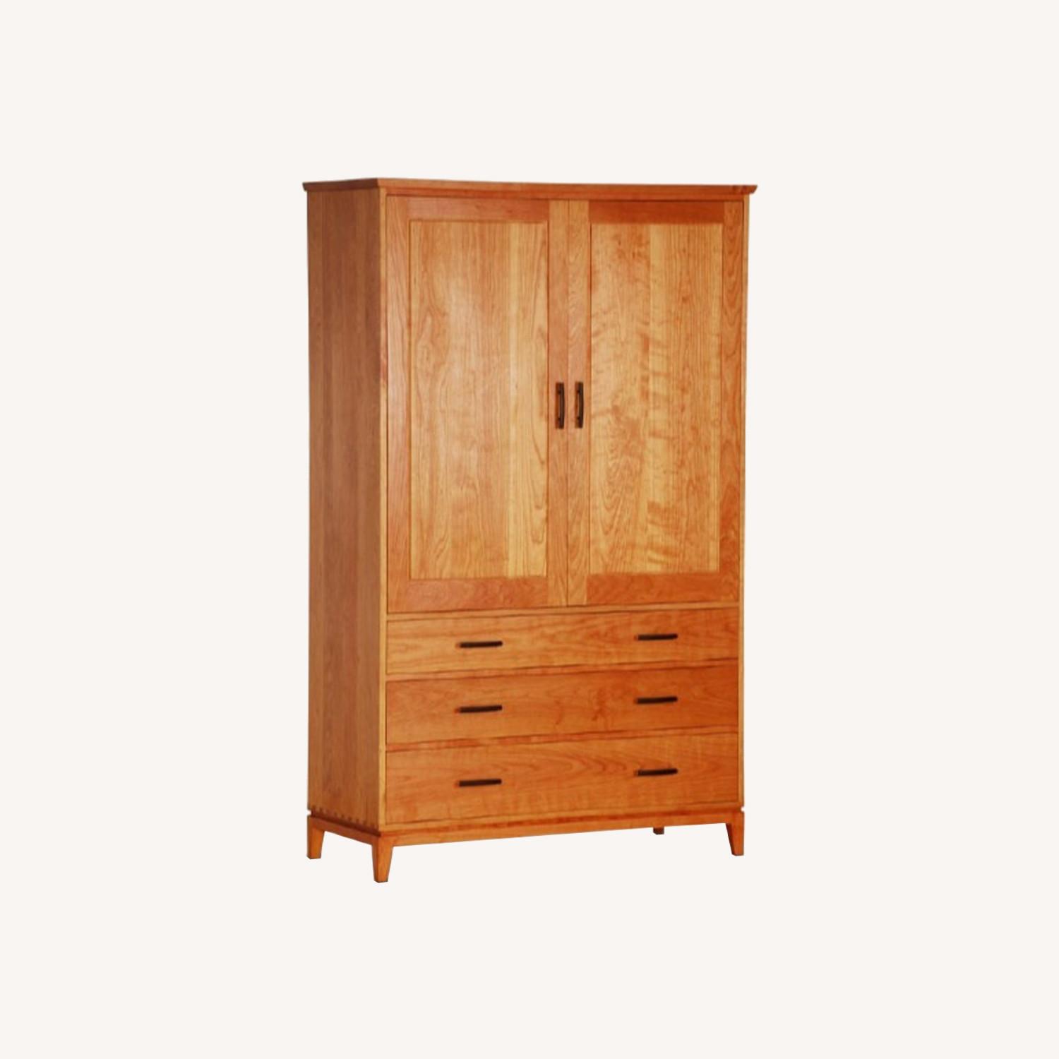 Solid Cherry Armoire by Vermont Furniture Company AptDeco