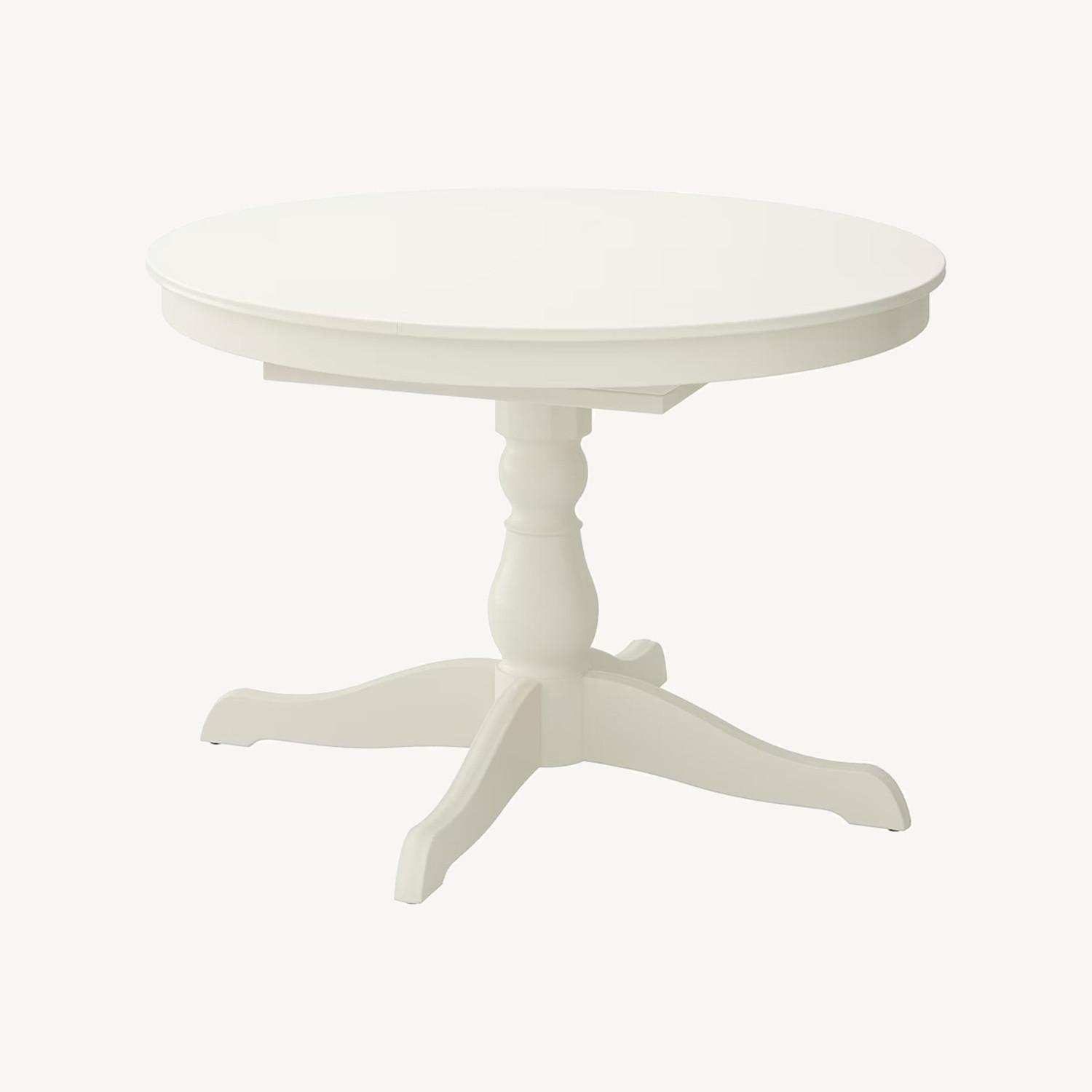 IKEA Ingatorp White Extendable Dining Table - image-0