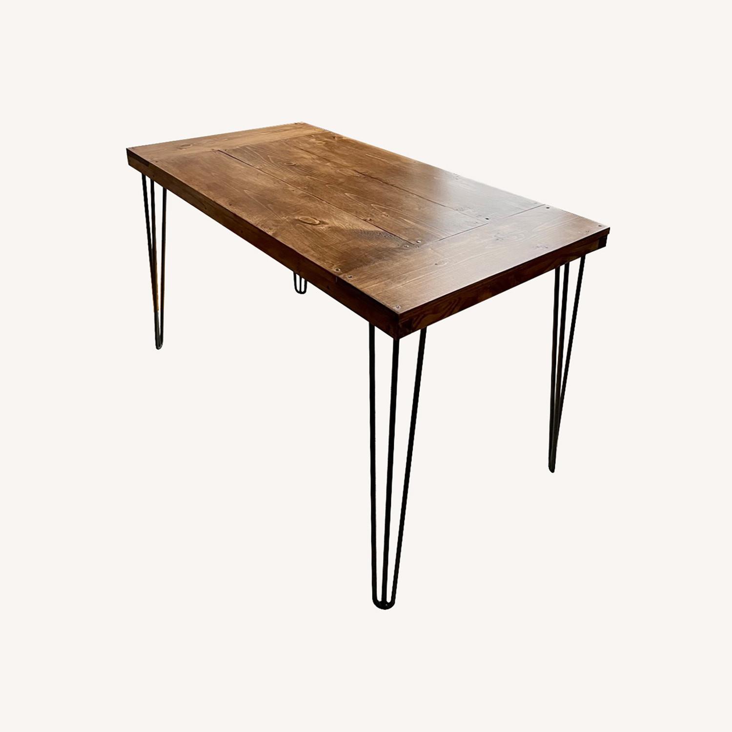 Handmade Dining Table Walnut Mid Century Modern AptDeco