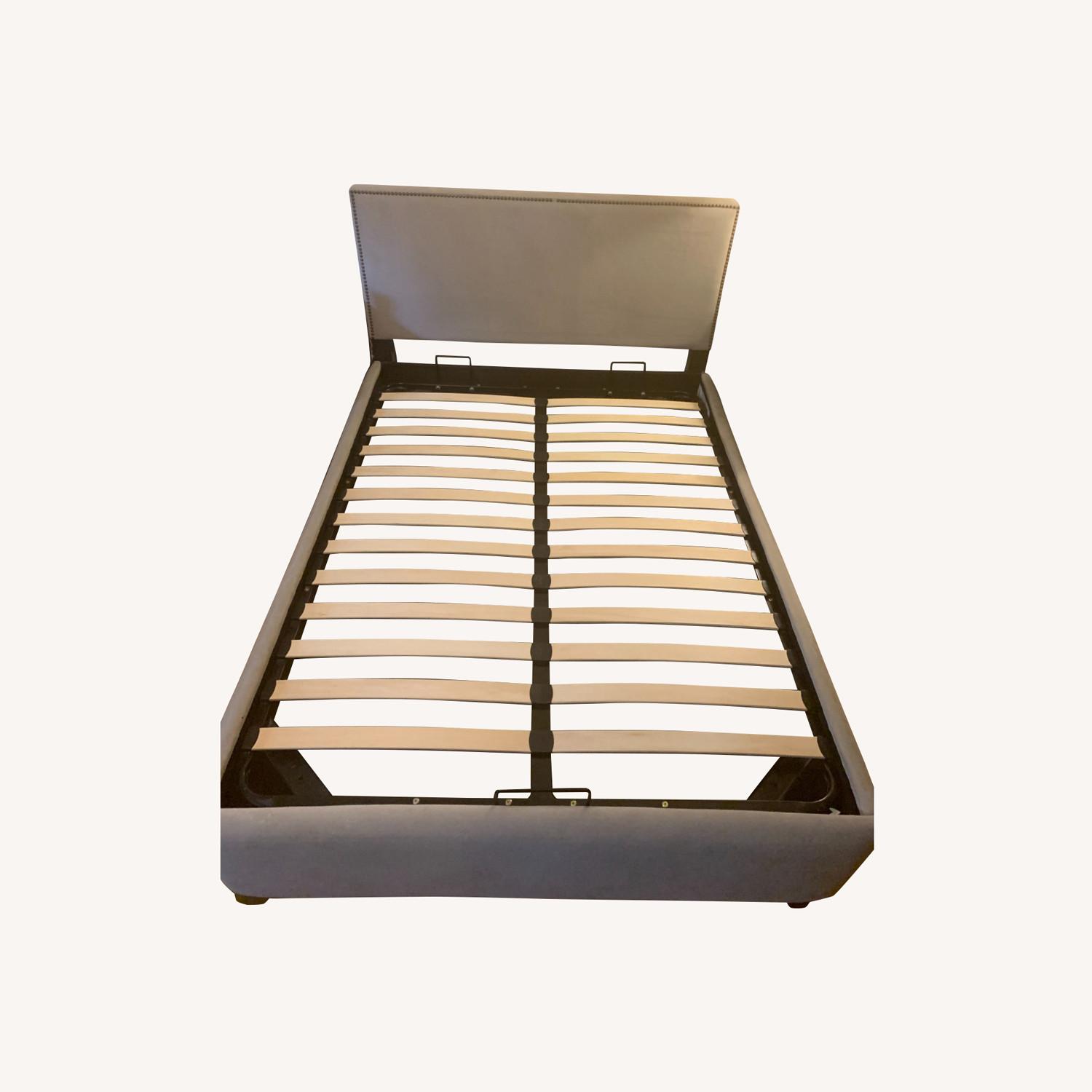 West Elm Hydraulic Lift Storage Bed, W Head Board AptDeco