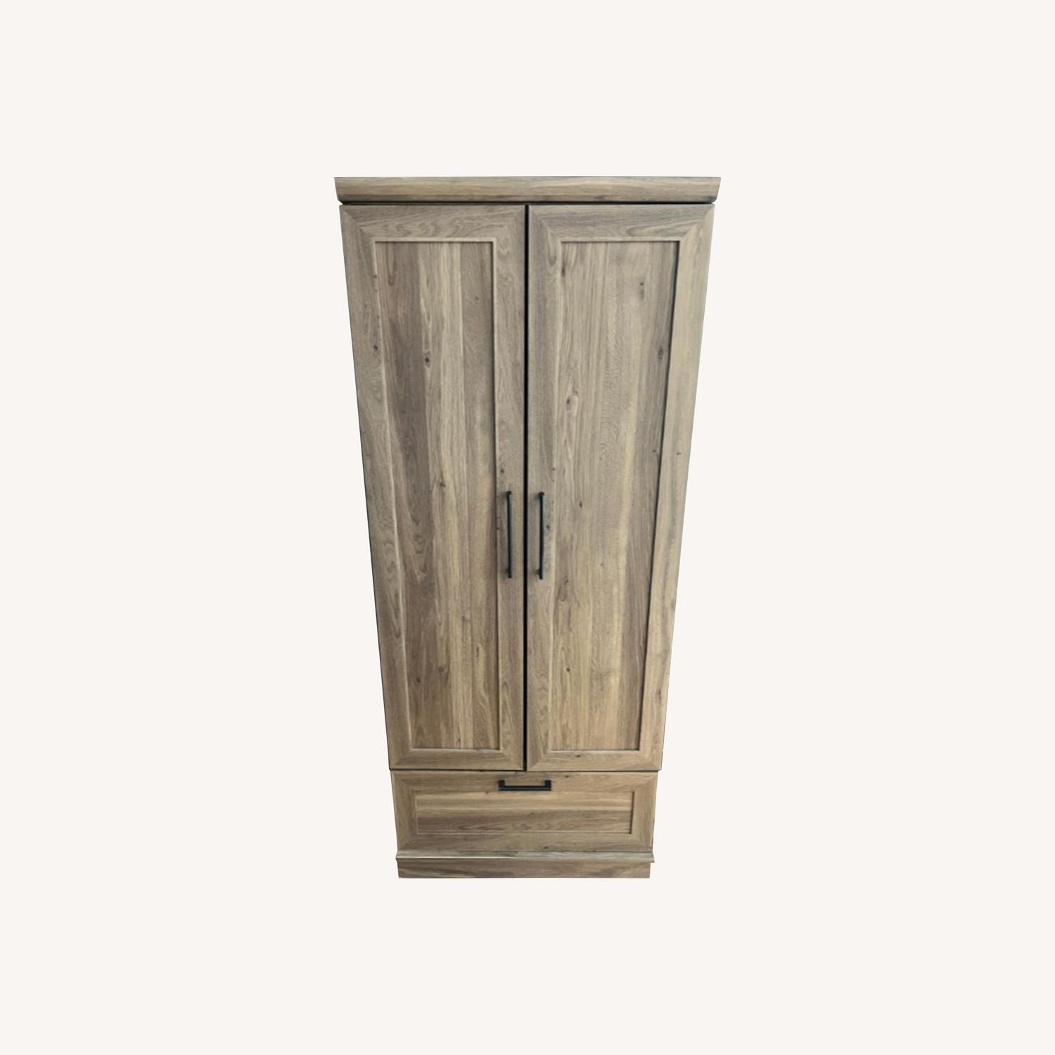 Sauder Homeplus Wardrobe, Salt Oak finish - image-0