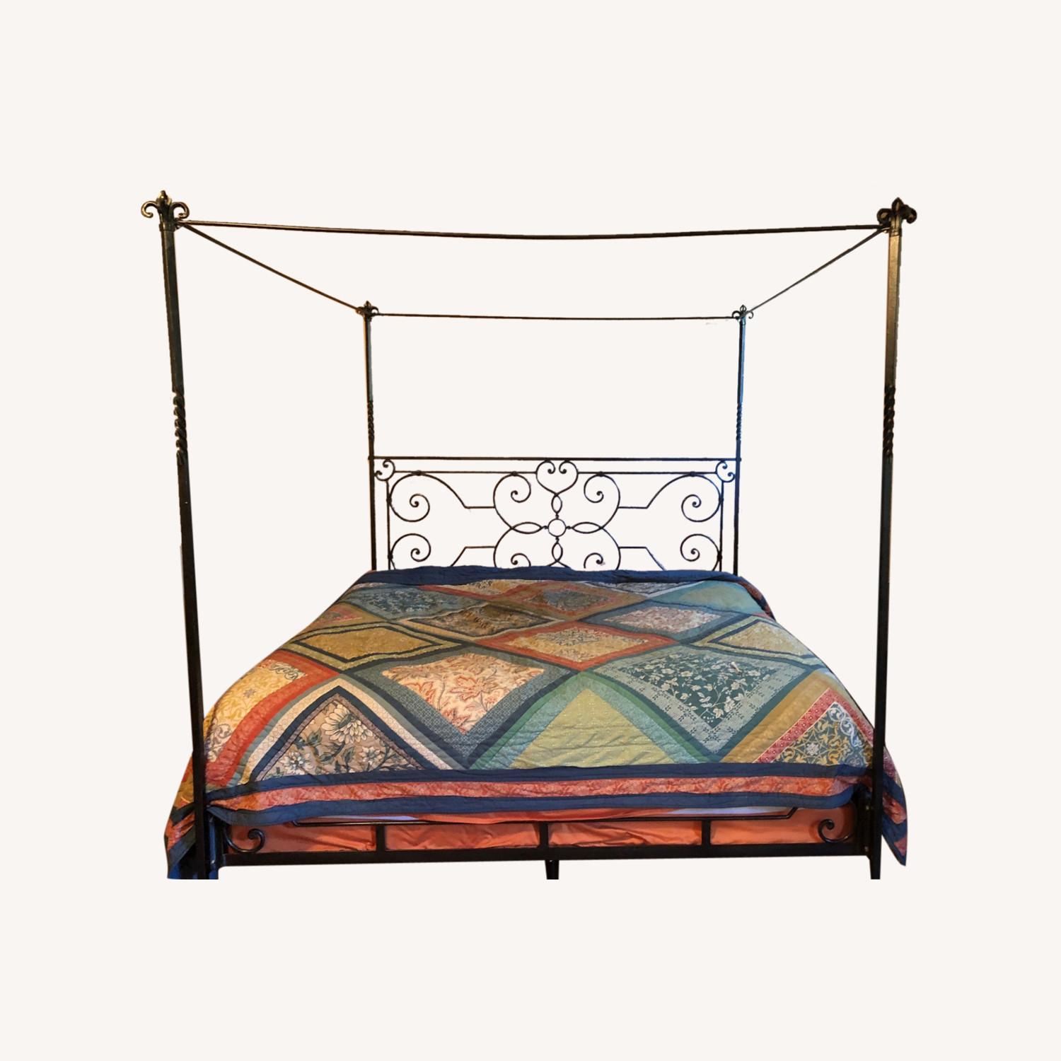 Charles P Roger King Size Iron Bed Frame AptDeco