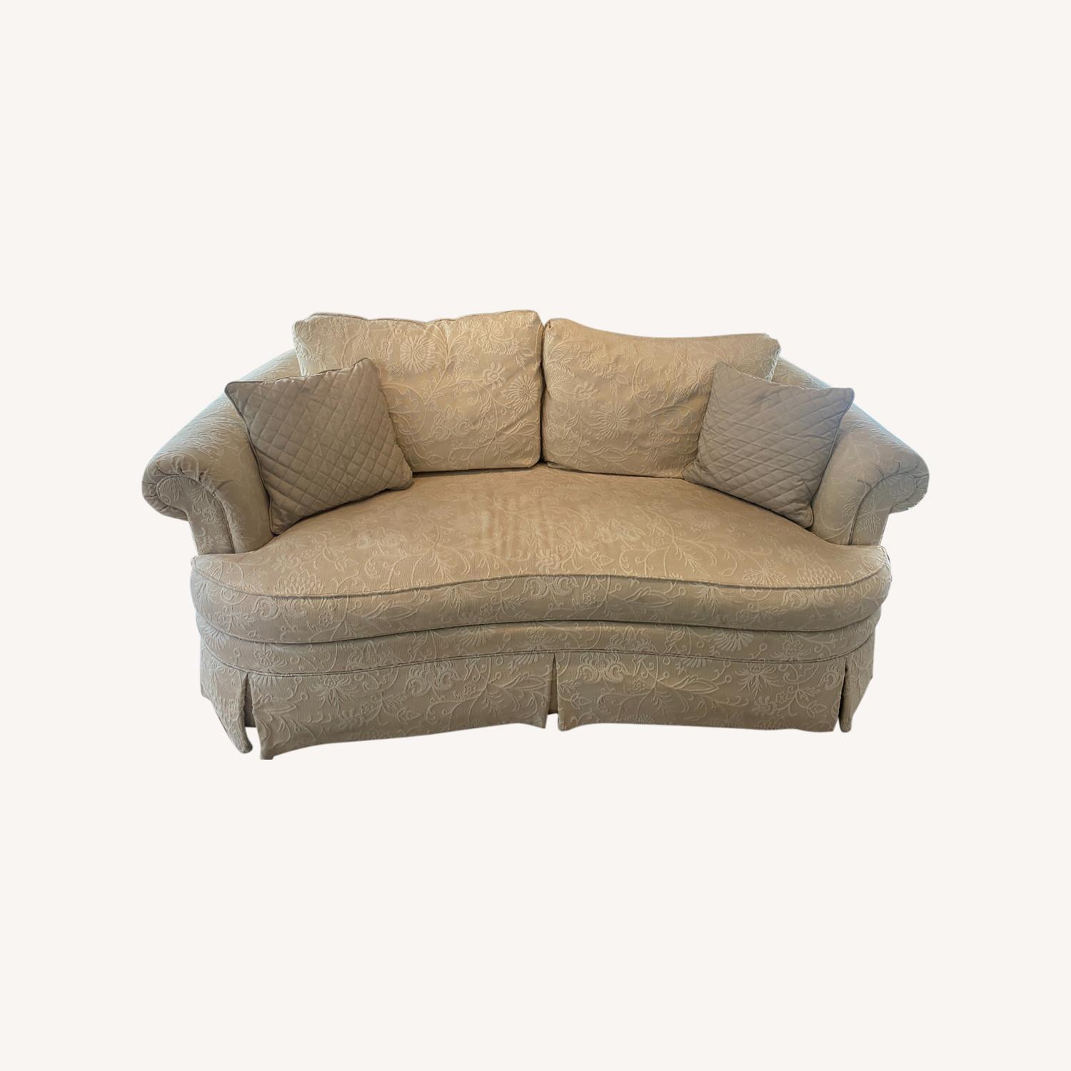 Ethan Allen Ivory Loveseat AptDeco