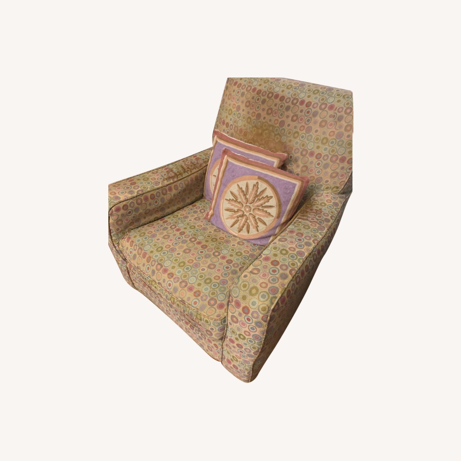 Crate & Barrel Chair with Removable Slip Cover - image-0