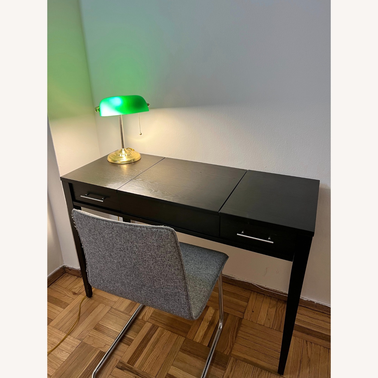 West Elm Vanity with Flip-Top Mirror - image-5