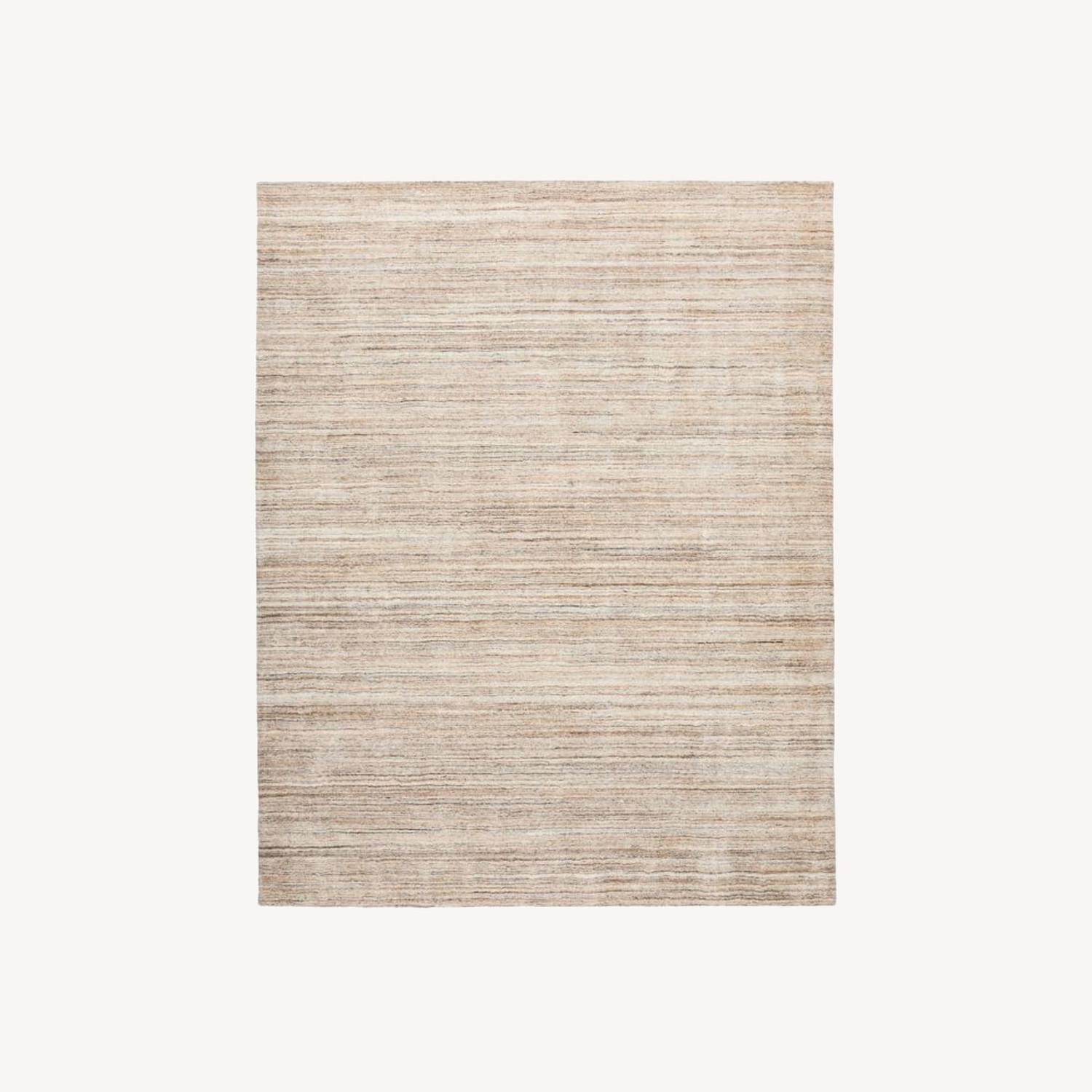 West Elm Shale Striations Rug, 5X8 Rug, Warm Neutral AptDeco