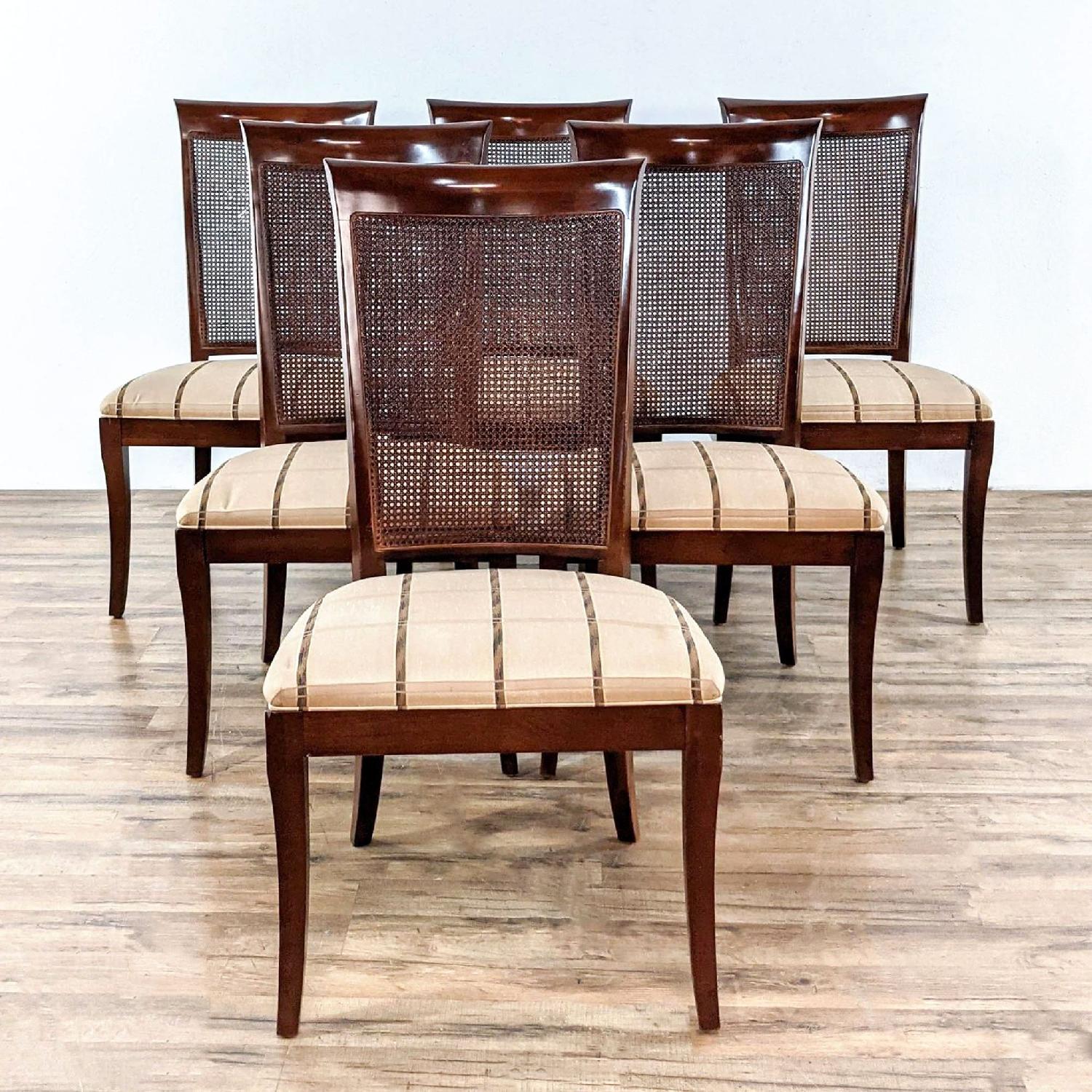 Set of Six Ethan Allen Dining Chairs - image-4