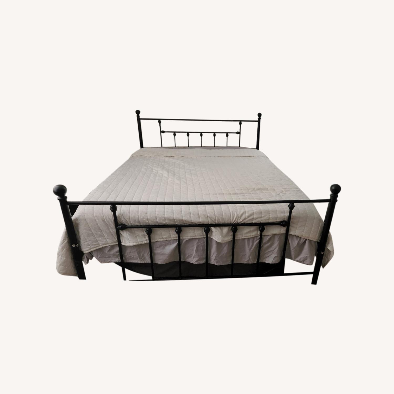Wayfair Black Queen Size Metal Bed AptDeco