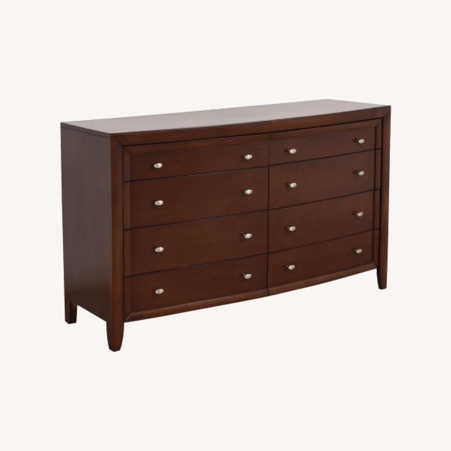 Macy's Yardley Dresser; Dark Brown Wood AptDeco