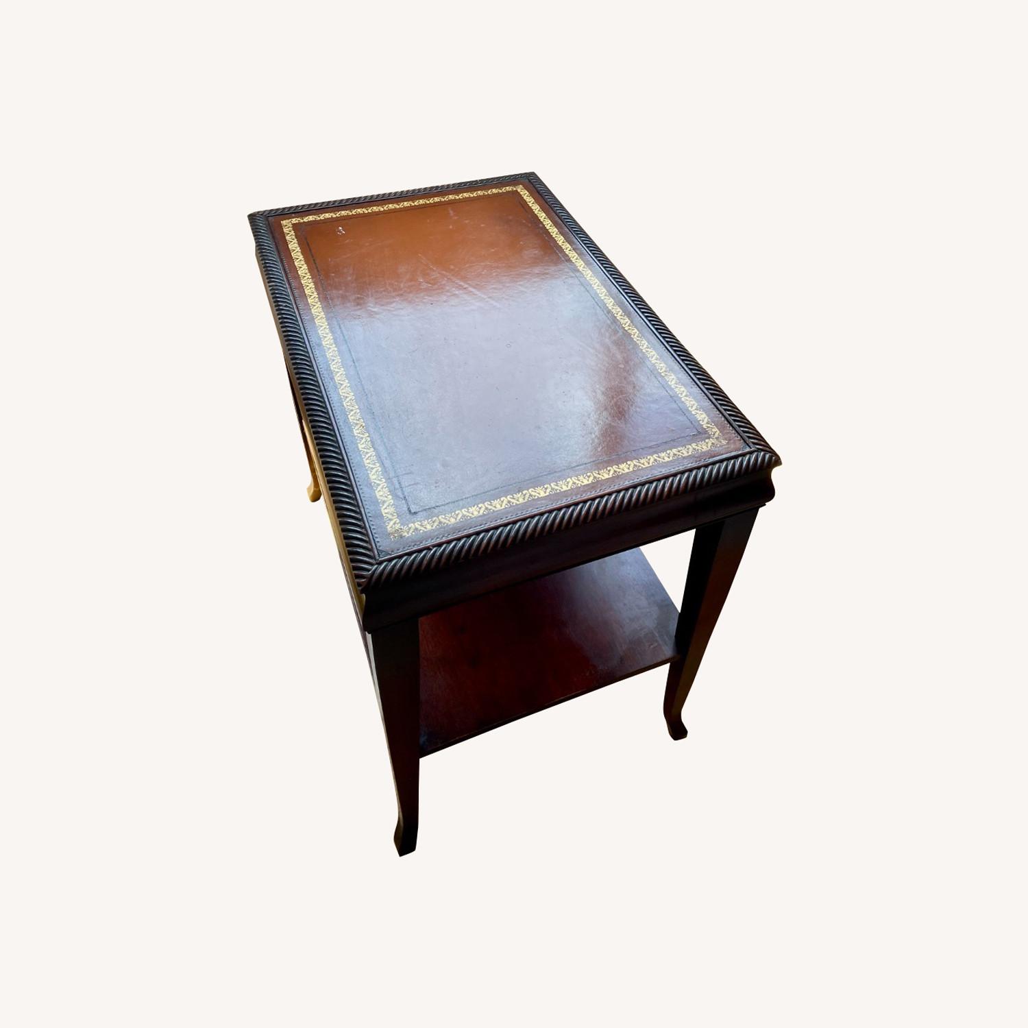Antique Wood Side Table - image-0