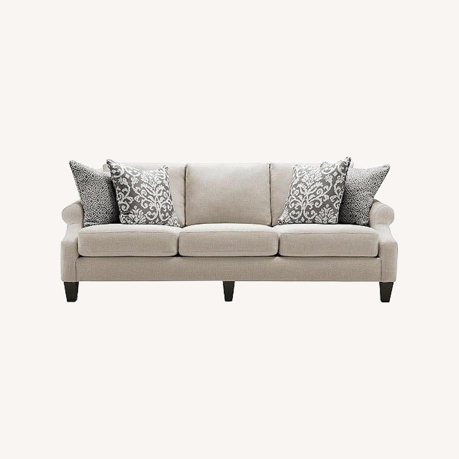 Raymor & Flanigan White Fabric Couch 3-Seater - image-0