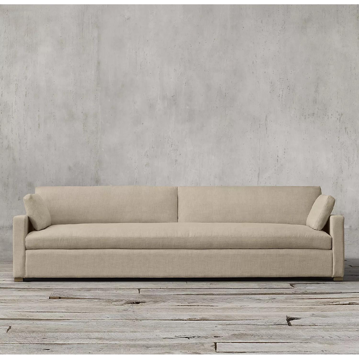 RH Belgian Track Arm Upholstered Sofa in Sand - image-0