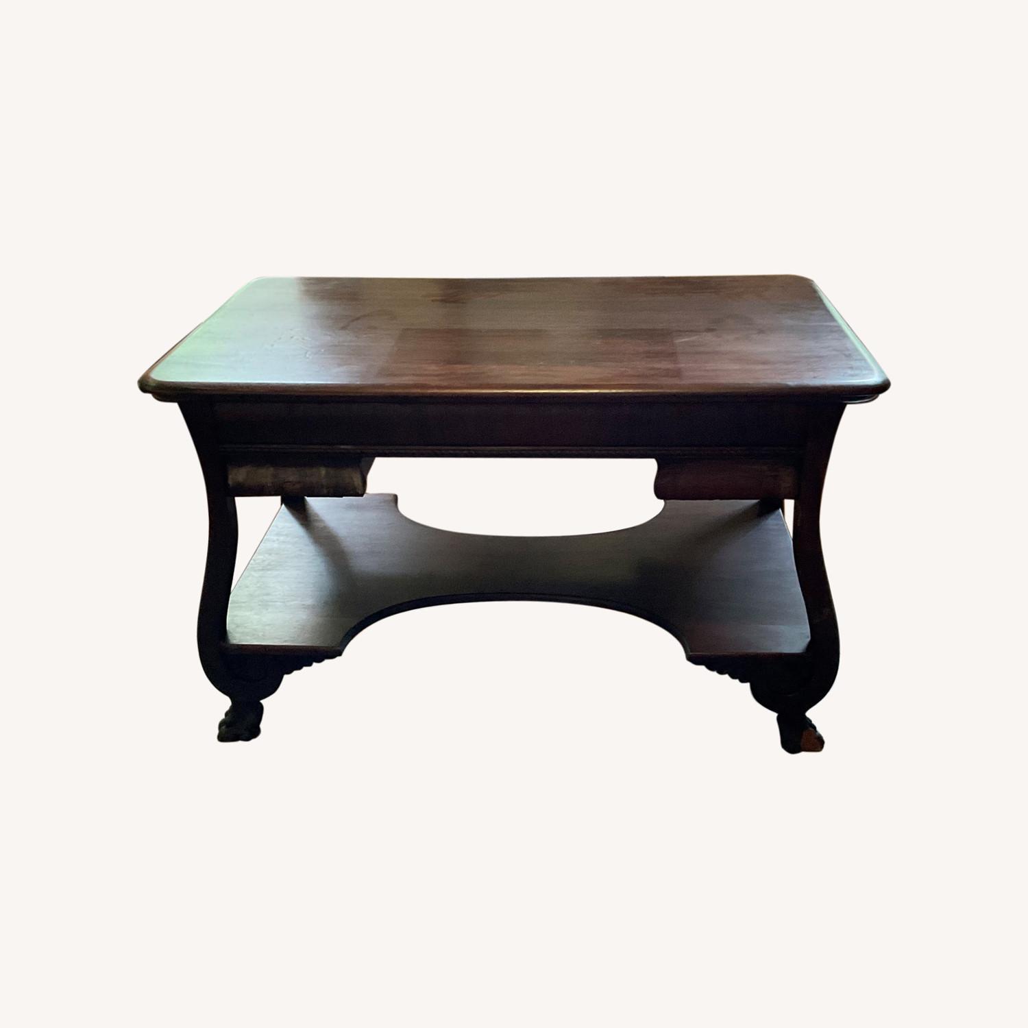 Antique Claw Foot Desk - image-0
