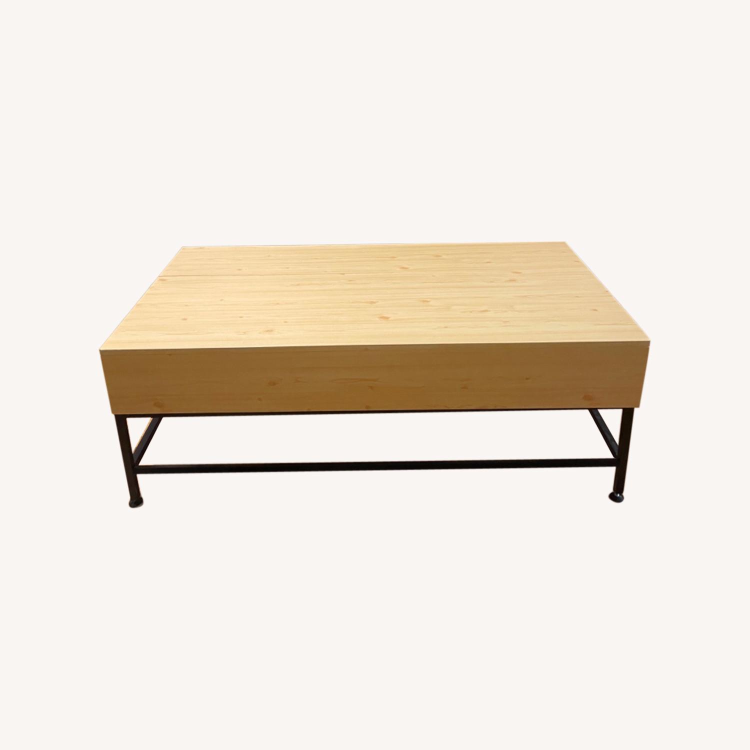 Wayfair Industrial Storage Pop-Up Coffee Table - image-0
