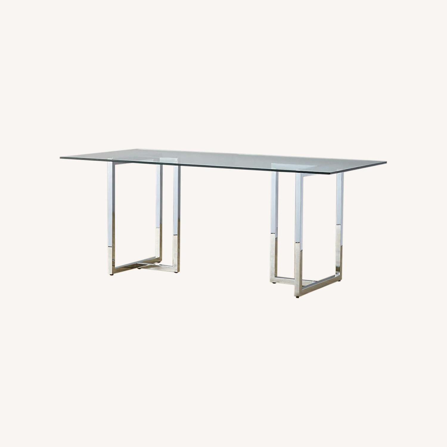 CB2 Silverado Glass Dining Table - image-0