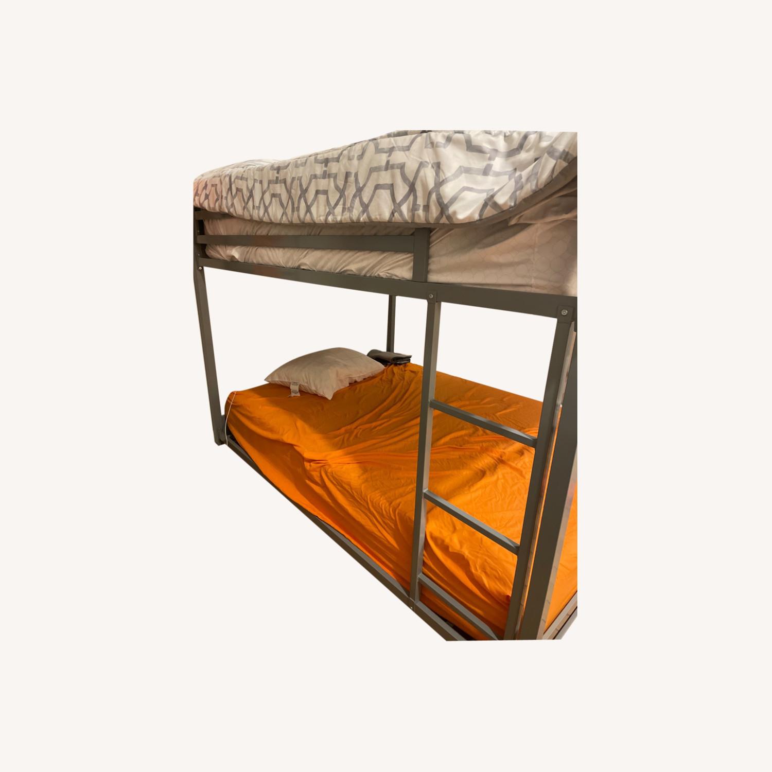 Double Decker Full sized Bunk Bed Frame - image-0