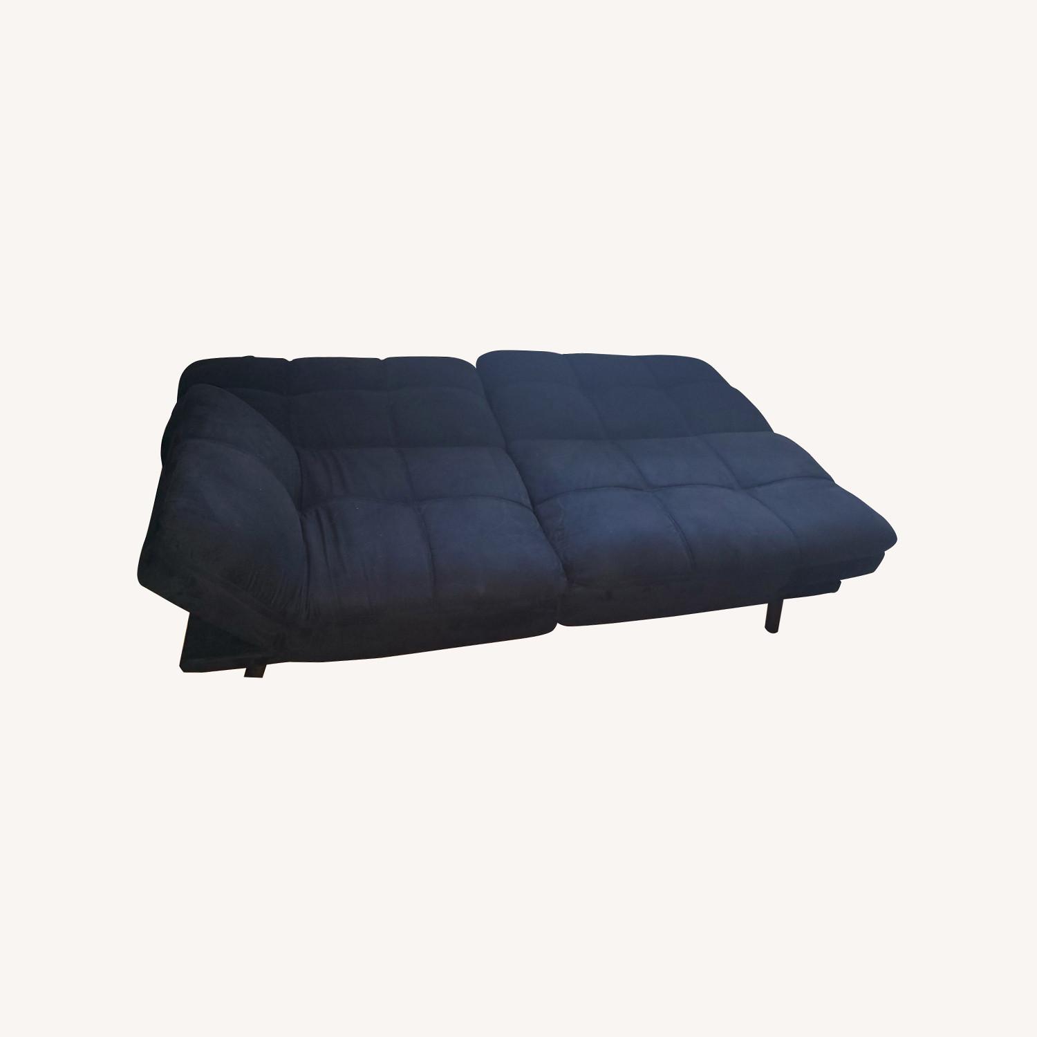 Black Double Bed Sofa AptDeco