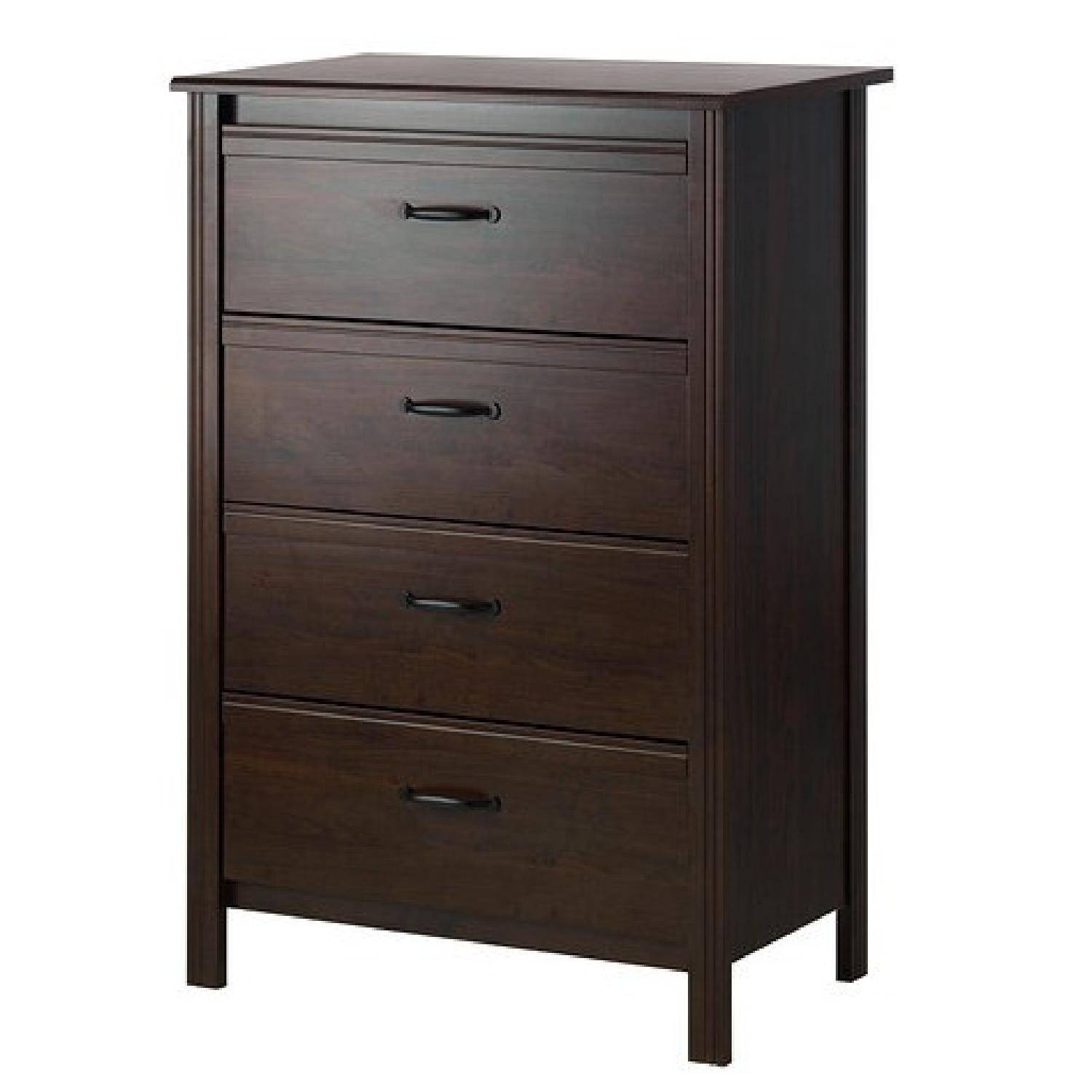 IKEA Brusali Dresser, 4 Drawers, Dark Brown - image-5