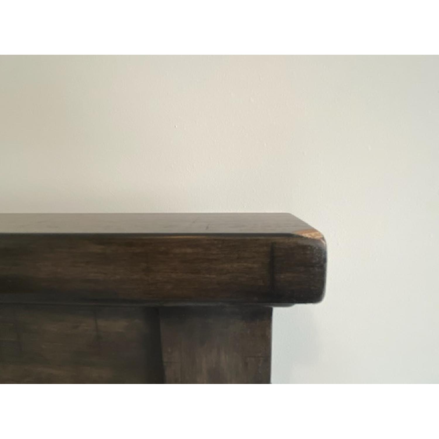 Dark Grey Queen Bed Set w Headboard and Footboard - image-6