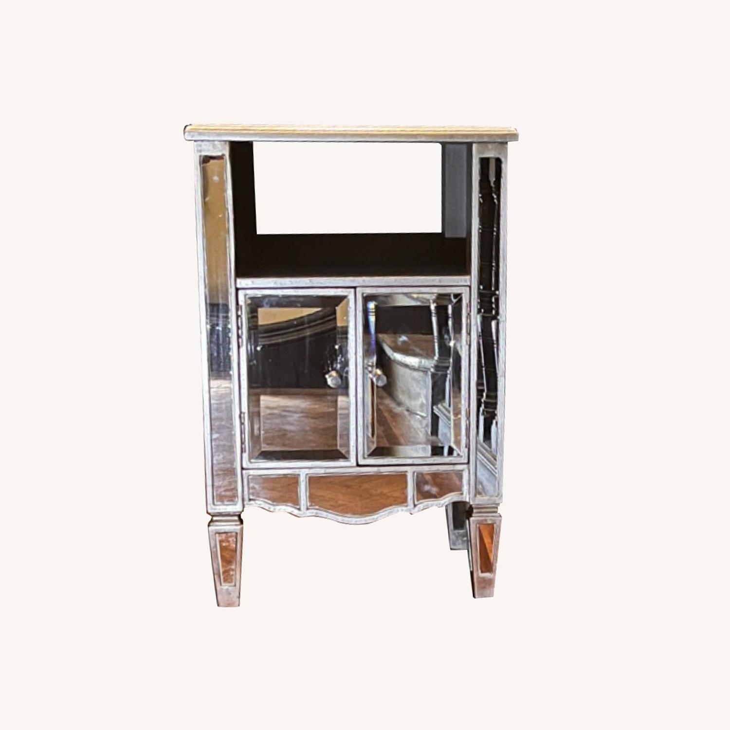 Mirrored Nightstand - image-0