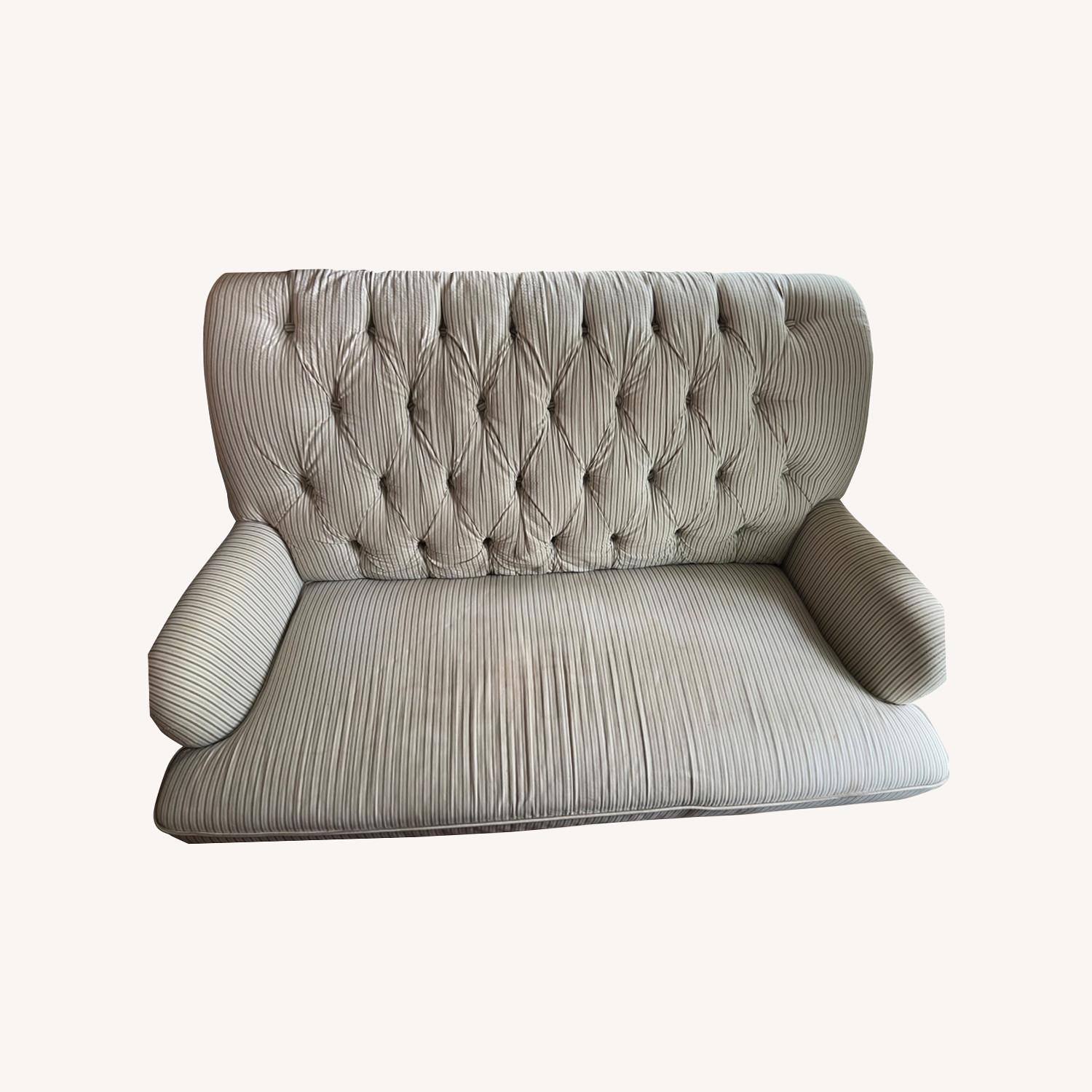 Pier 1 Imports Seersucker Loveseat AptDeco