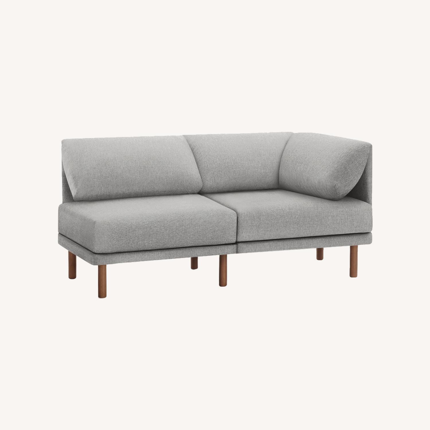 Burrow The Range 2Piece One Arm Sofa inStone Gray AptDeco
