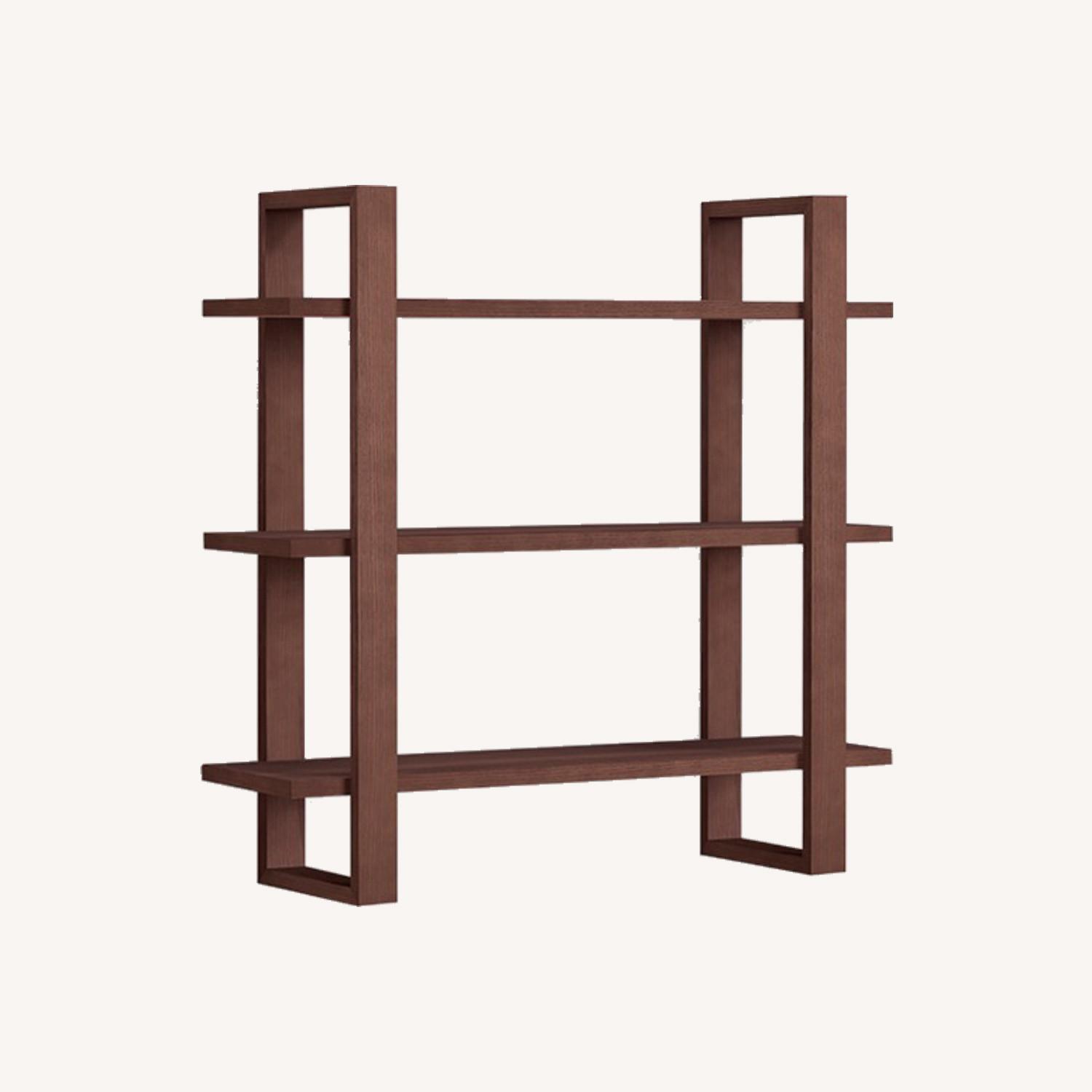Burrow The Index Wall Shelf in Walnut - image-0