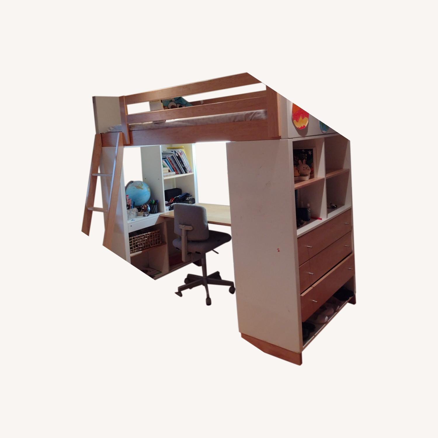 Loft Bed with Light AptDeco