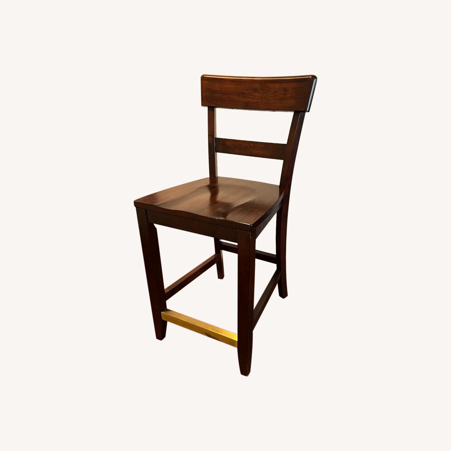 Pottery Barn Solid Wood Counter Stools Set of 4 AptDeco