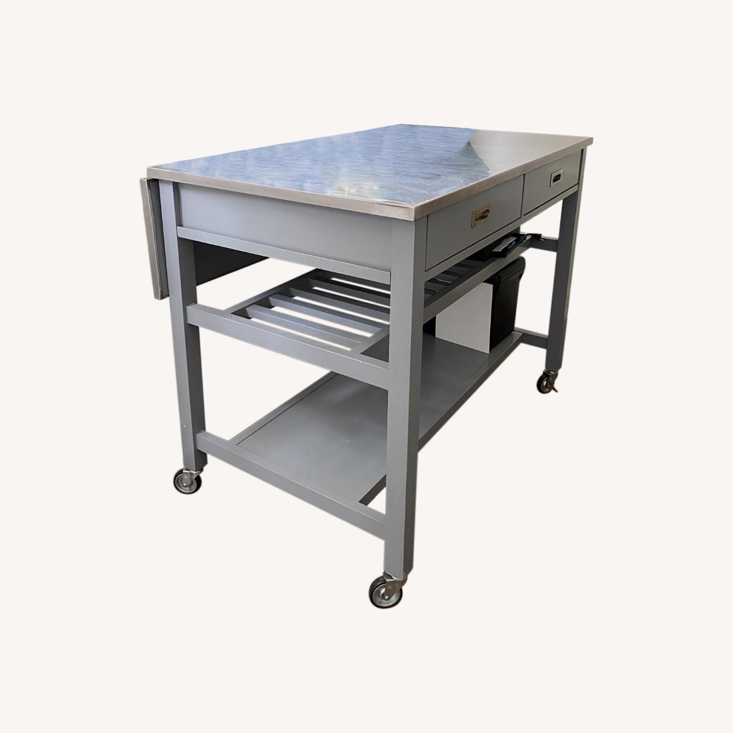 Crate & Barrel Kitchen Island - image-0